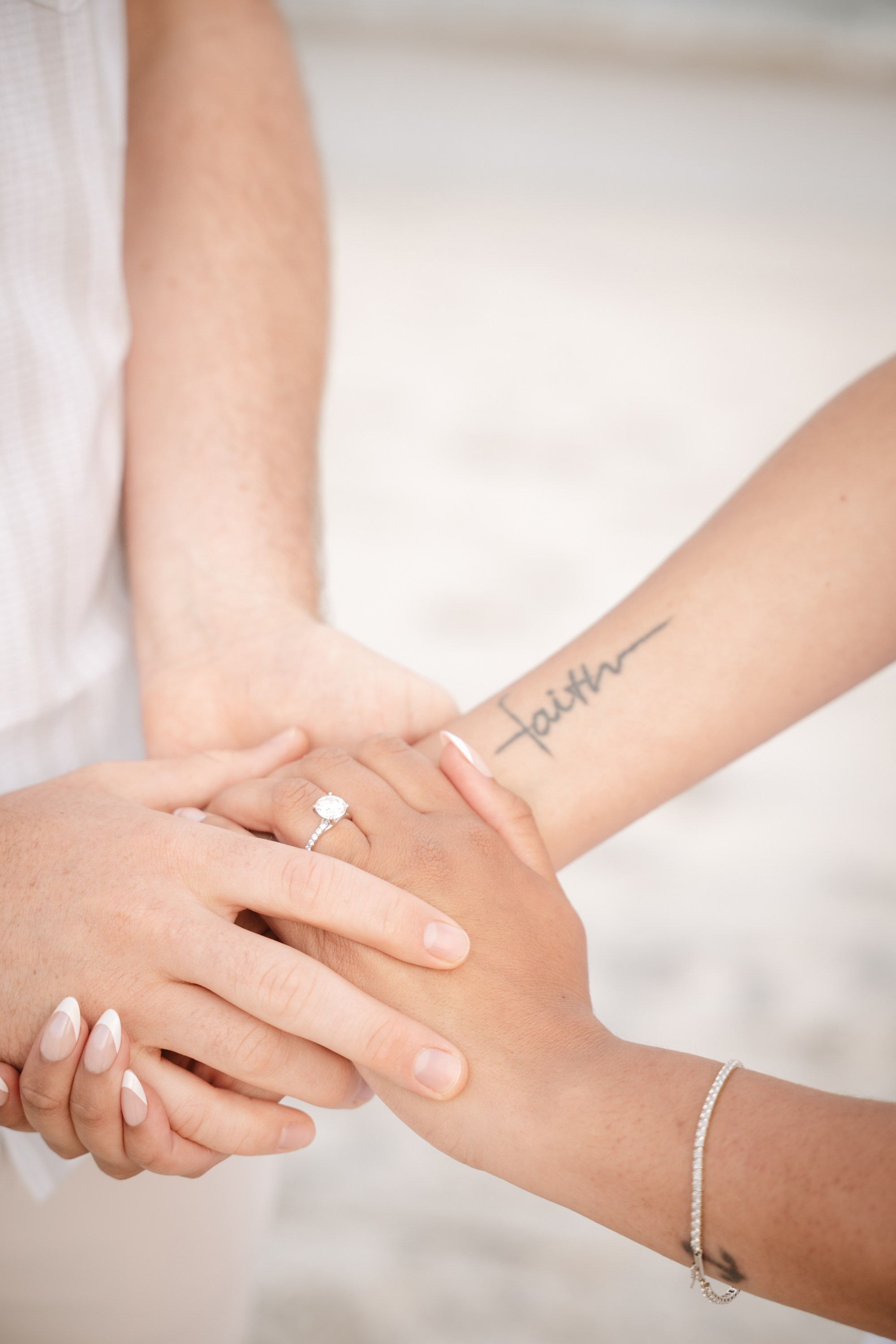 Engagement photoshoot on the Atlantic City beach. Portrait and wedding photographer in New York