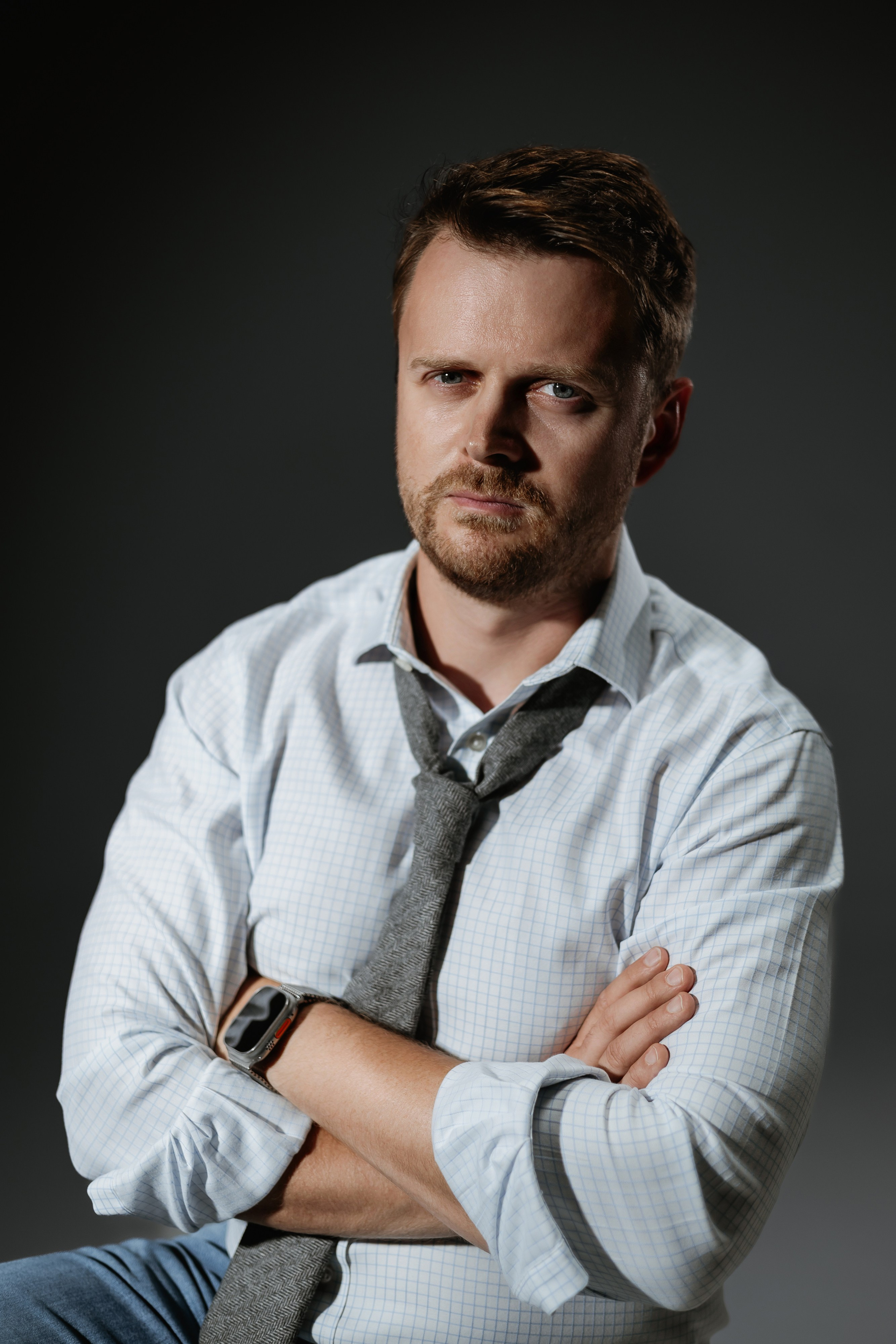 Male headshot. Elena Gorobets. Photographer in Zagreb