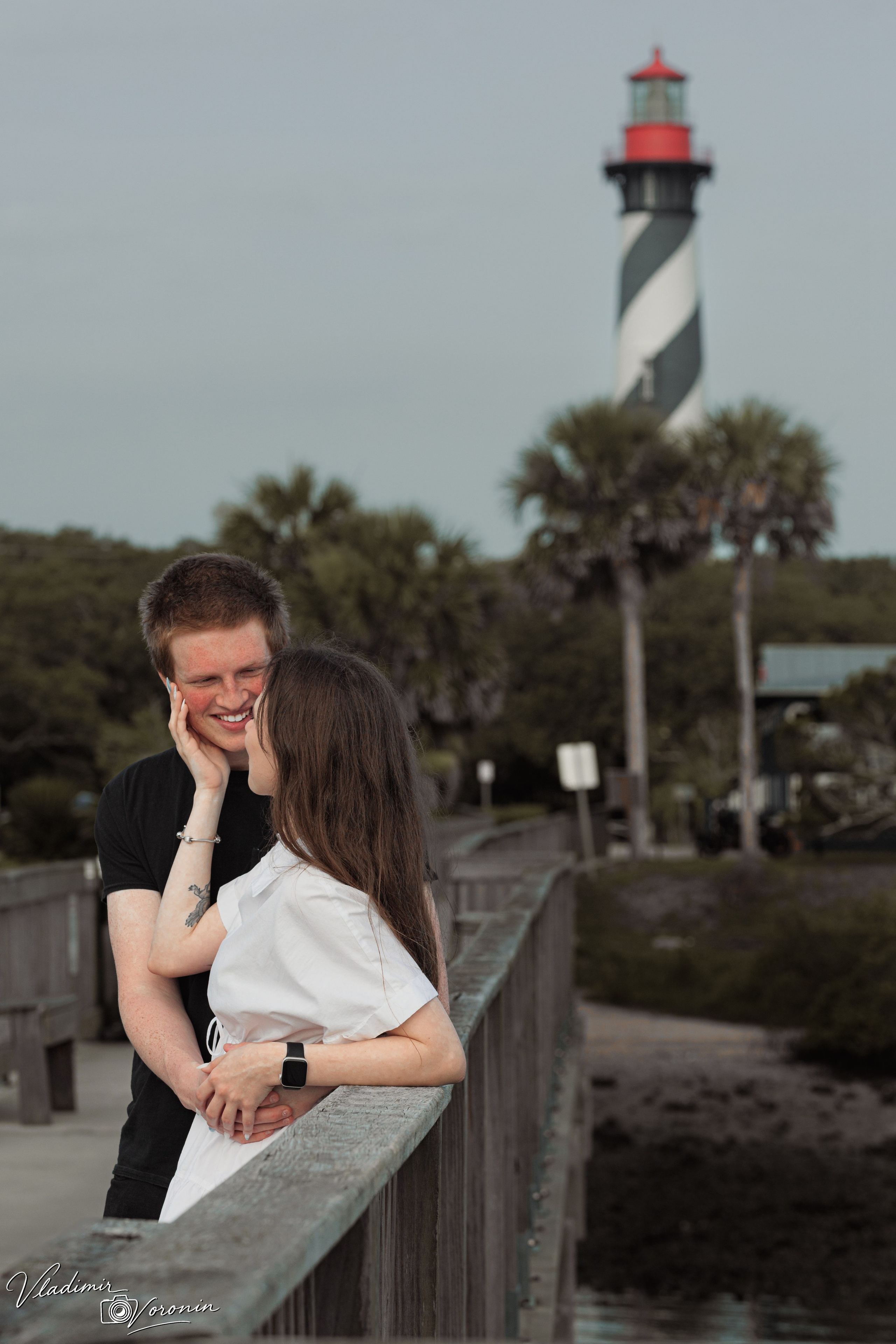 A tender morning by the lighthouse. Photographer St. Augustine