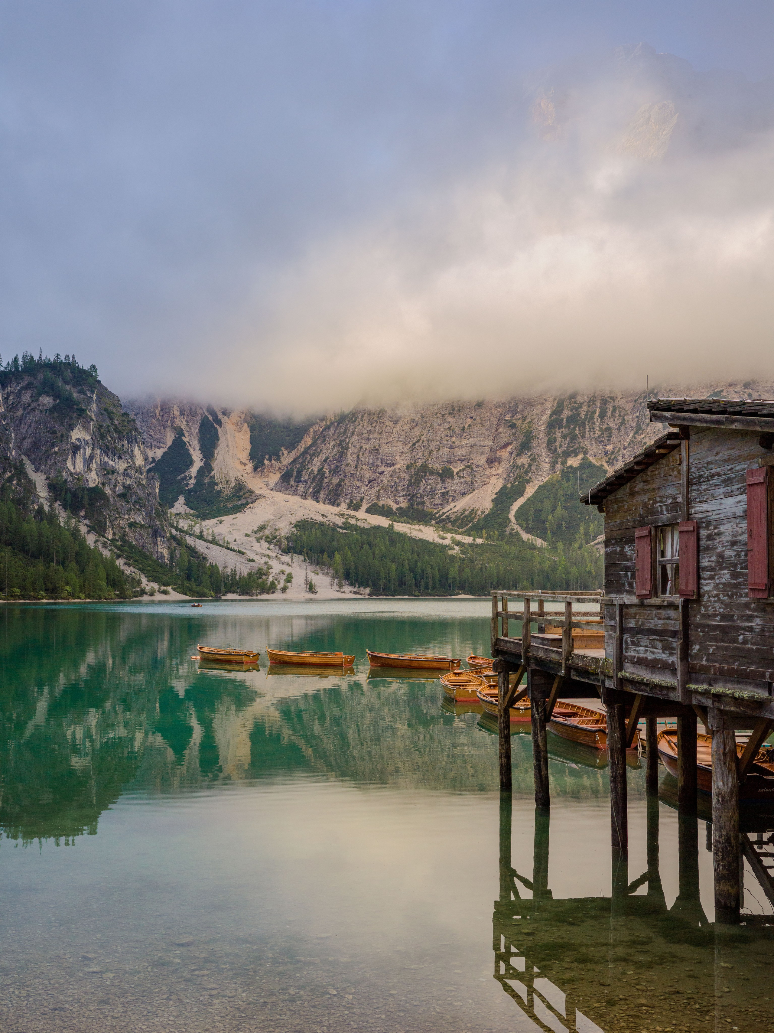 Lake Braies, the Dolomites