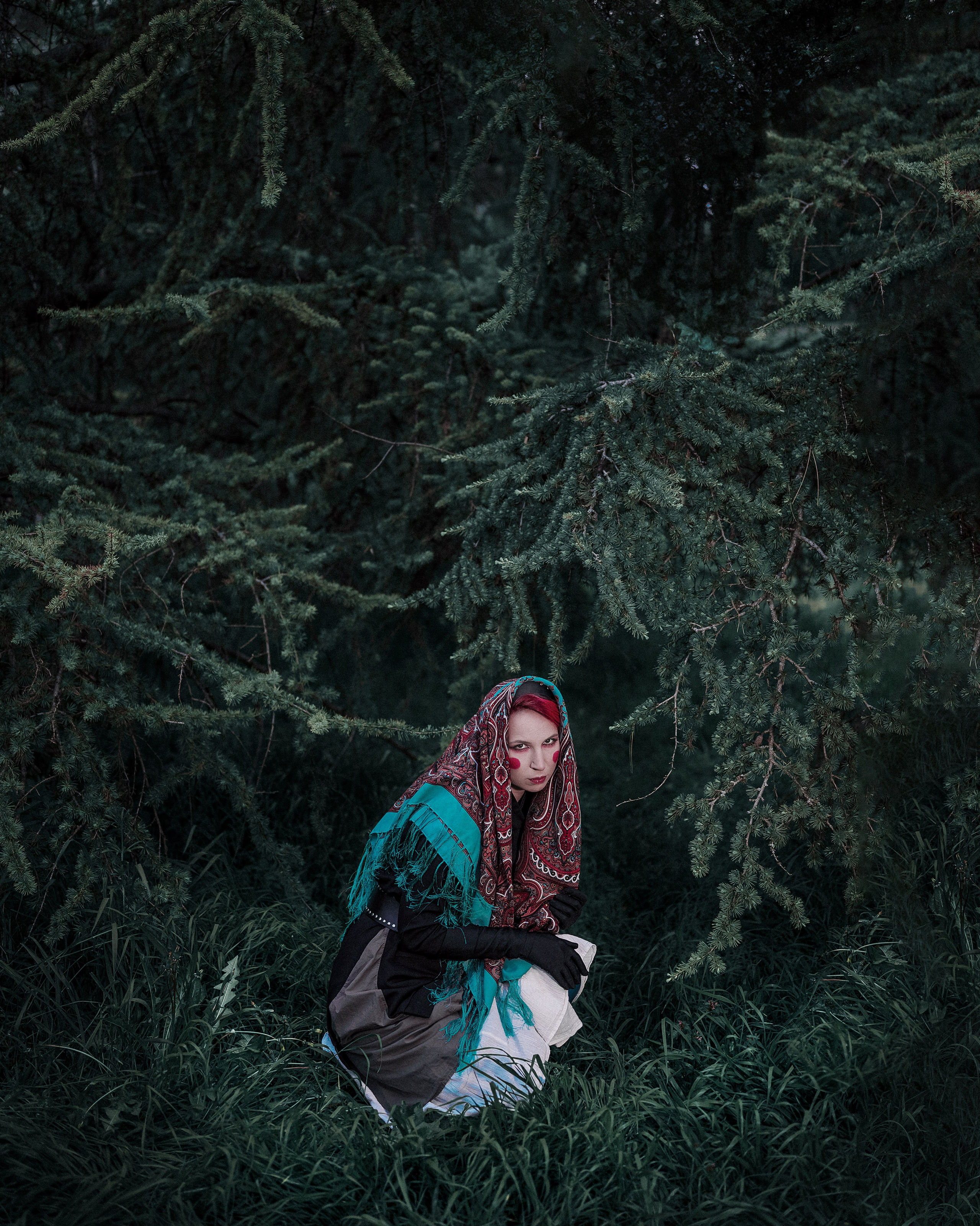 Dark Slavic Fairy-tale in Fir Trees. Moth & Moss Photography