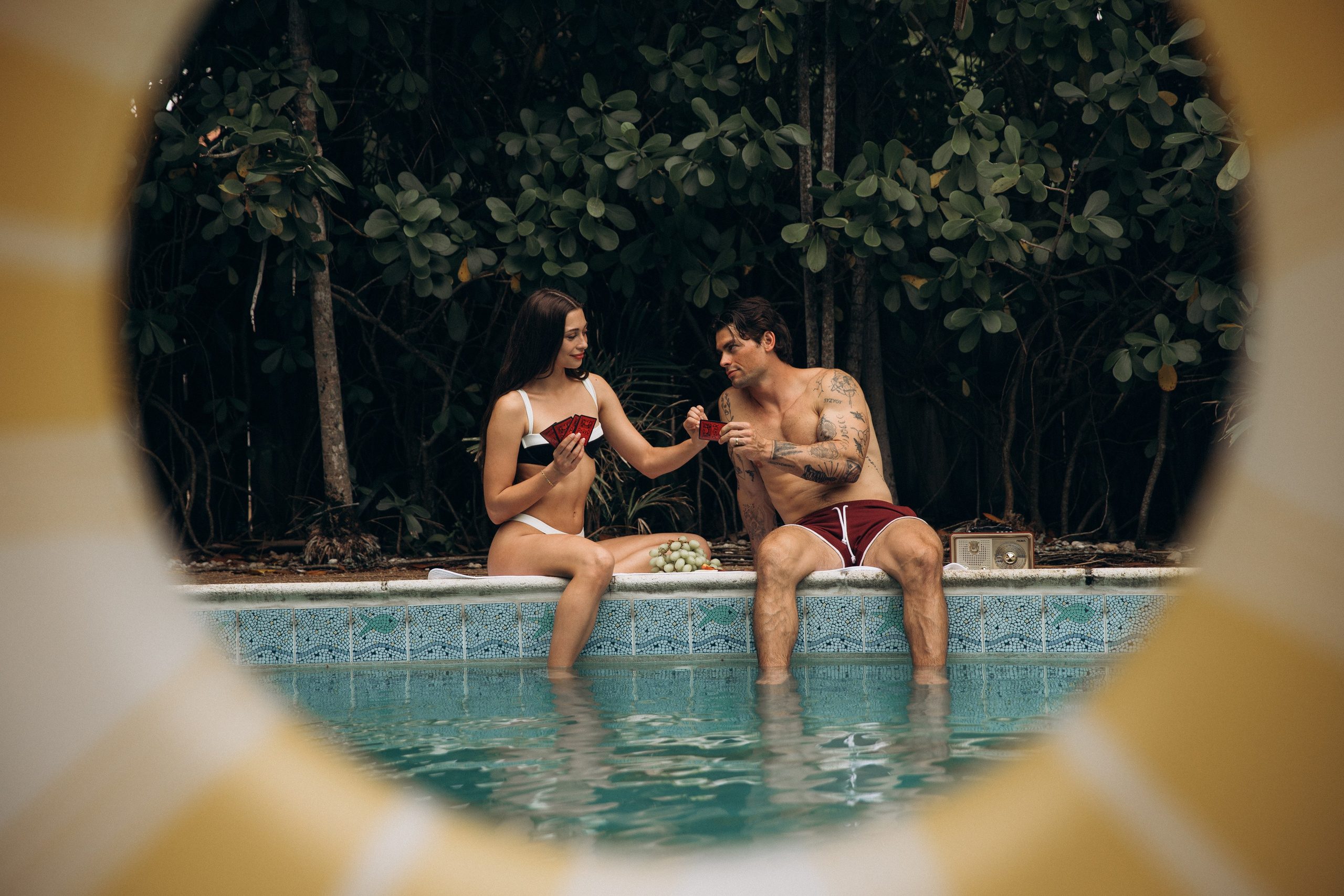 Editorial Retro Pool Session in Miami