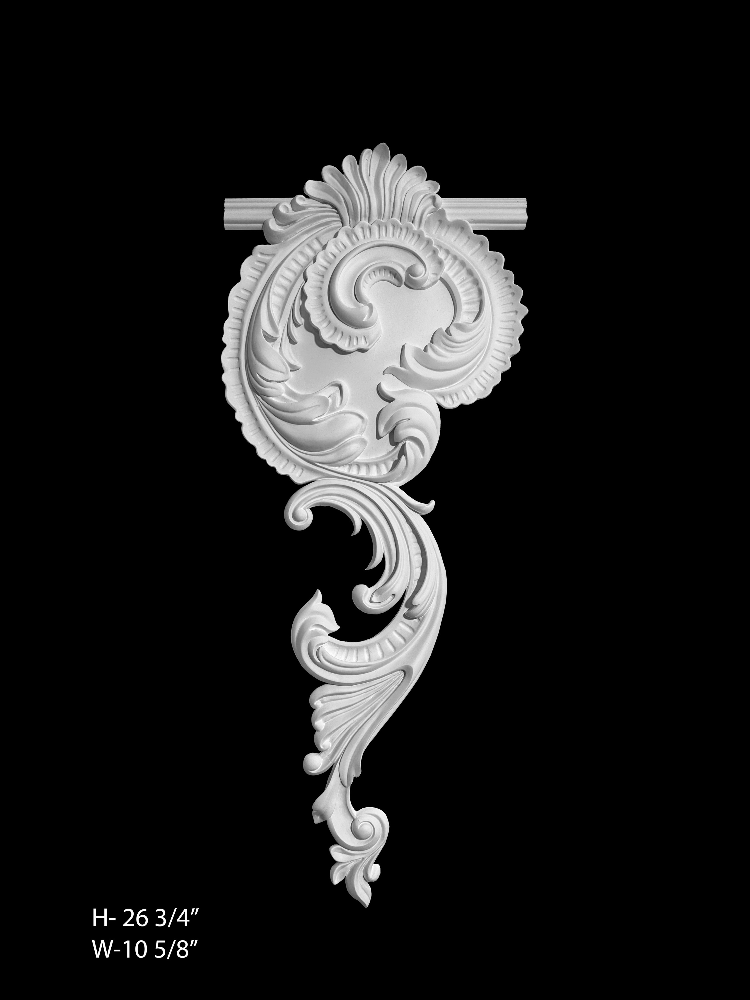 Cartouche Centerpiece. Plaster molding