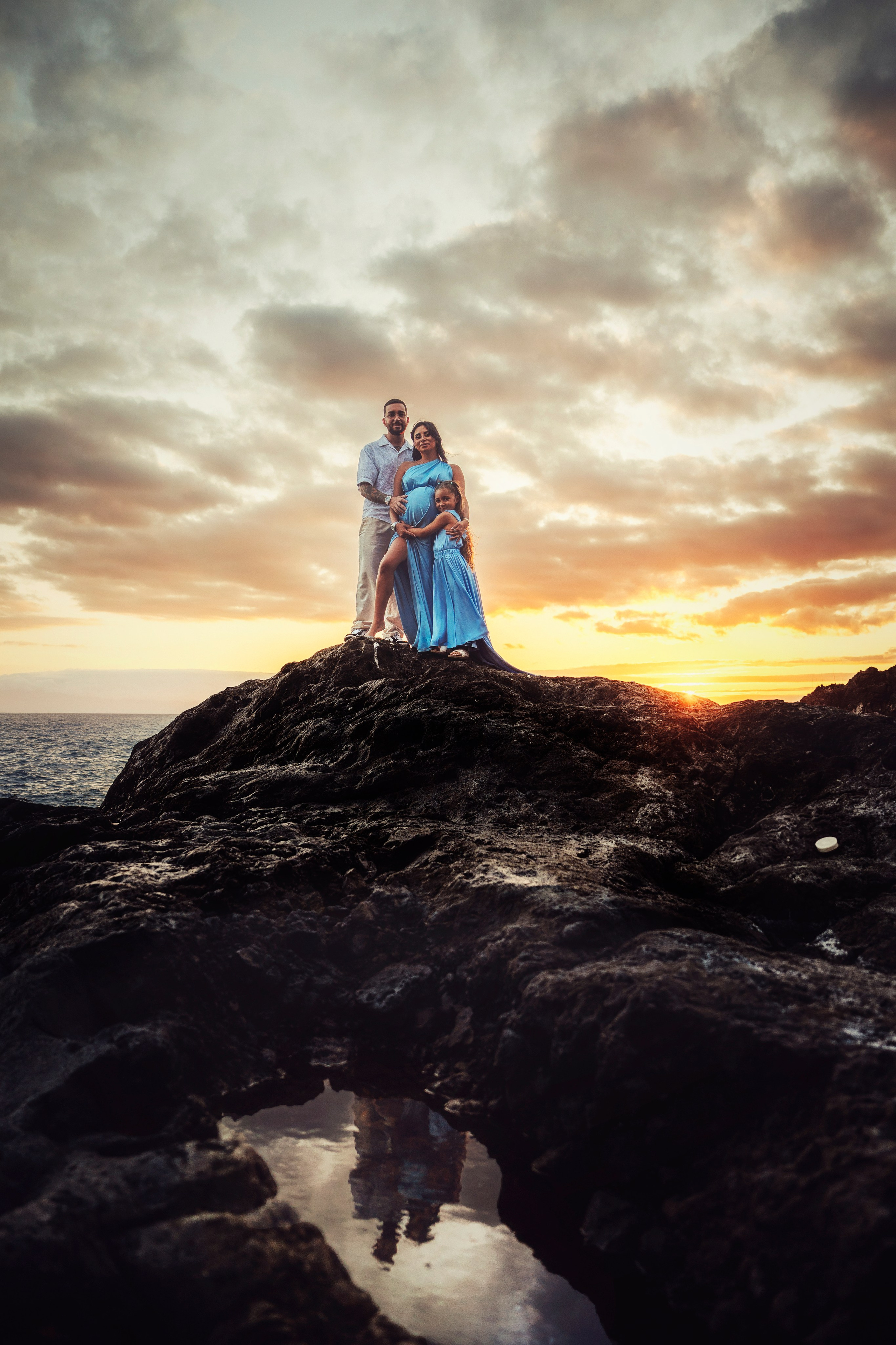 Фотосессия беременности на Тенерифе — съёмка для будущих мам. Таня Боннет | Профессиональный фотограф на Тенерифе — Летящие платья