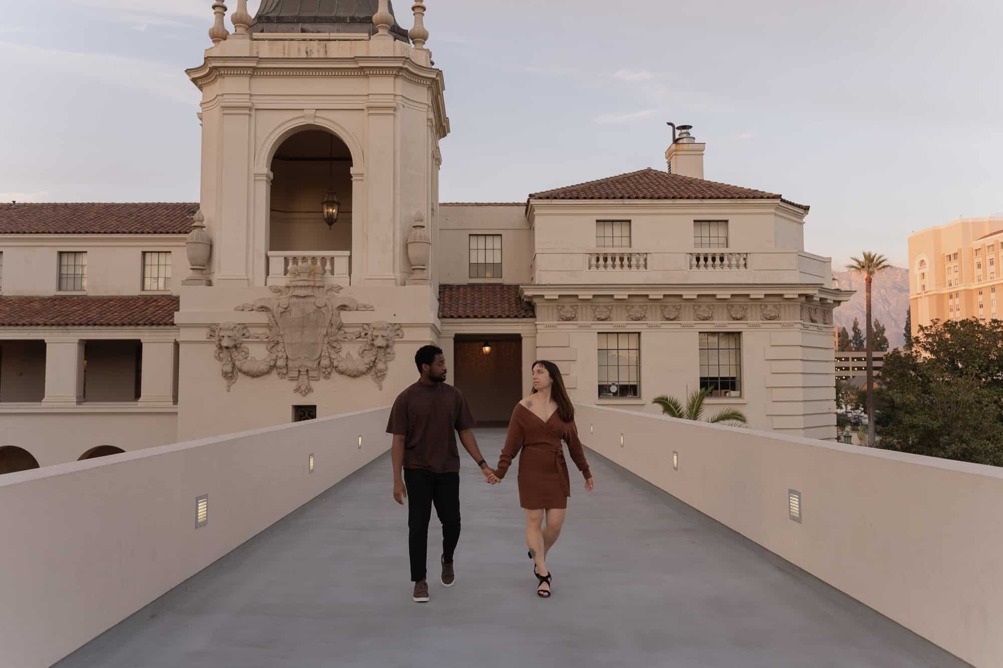 Pasadena City Hall Engagement Photo. Cinematic Wedding & Elopement Photography in Los Angeles | Inspired by Indie Film & Real Life
