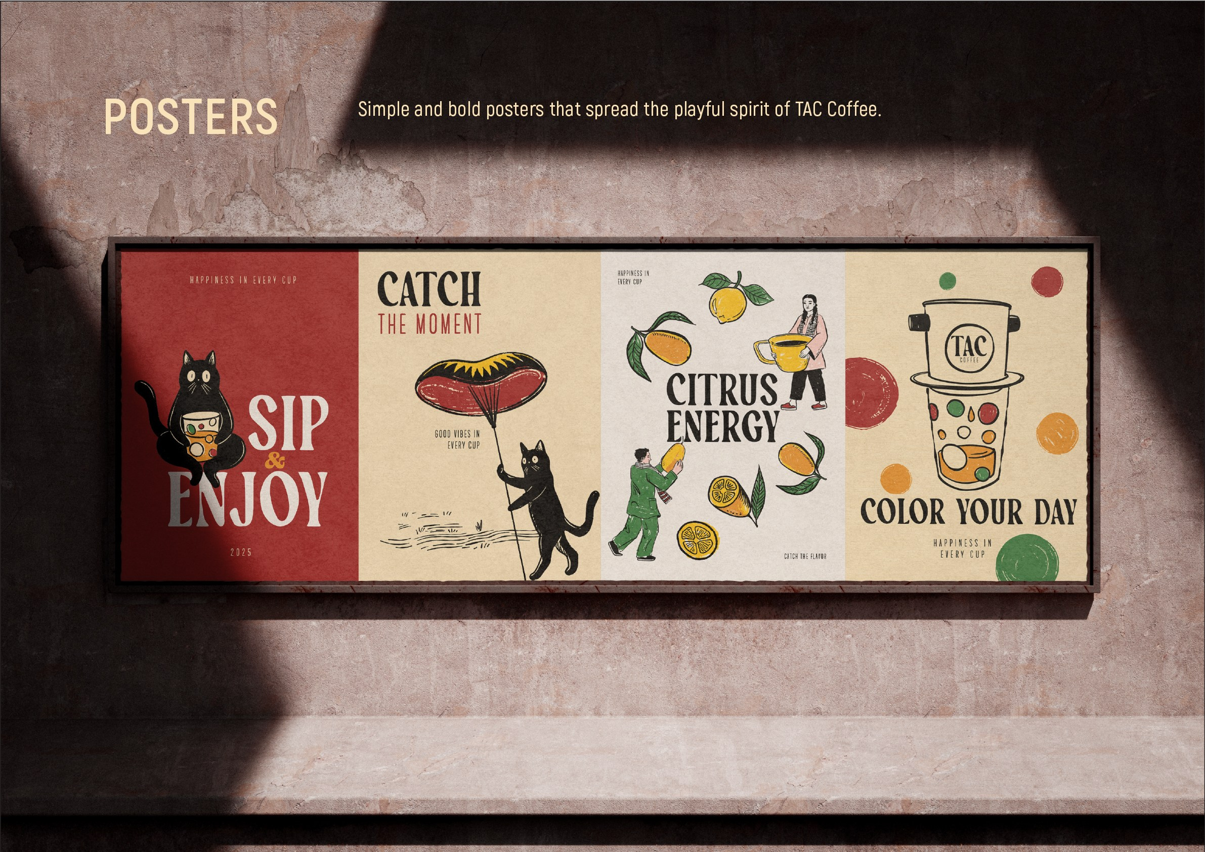 TAC coffee. Helen Reveur | Illustrator & Brand Designer | Ready-Made & Custom Illustrations