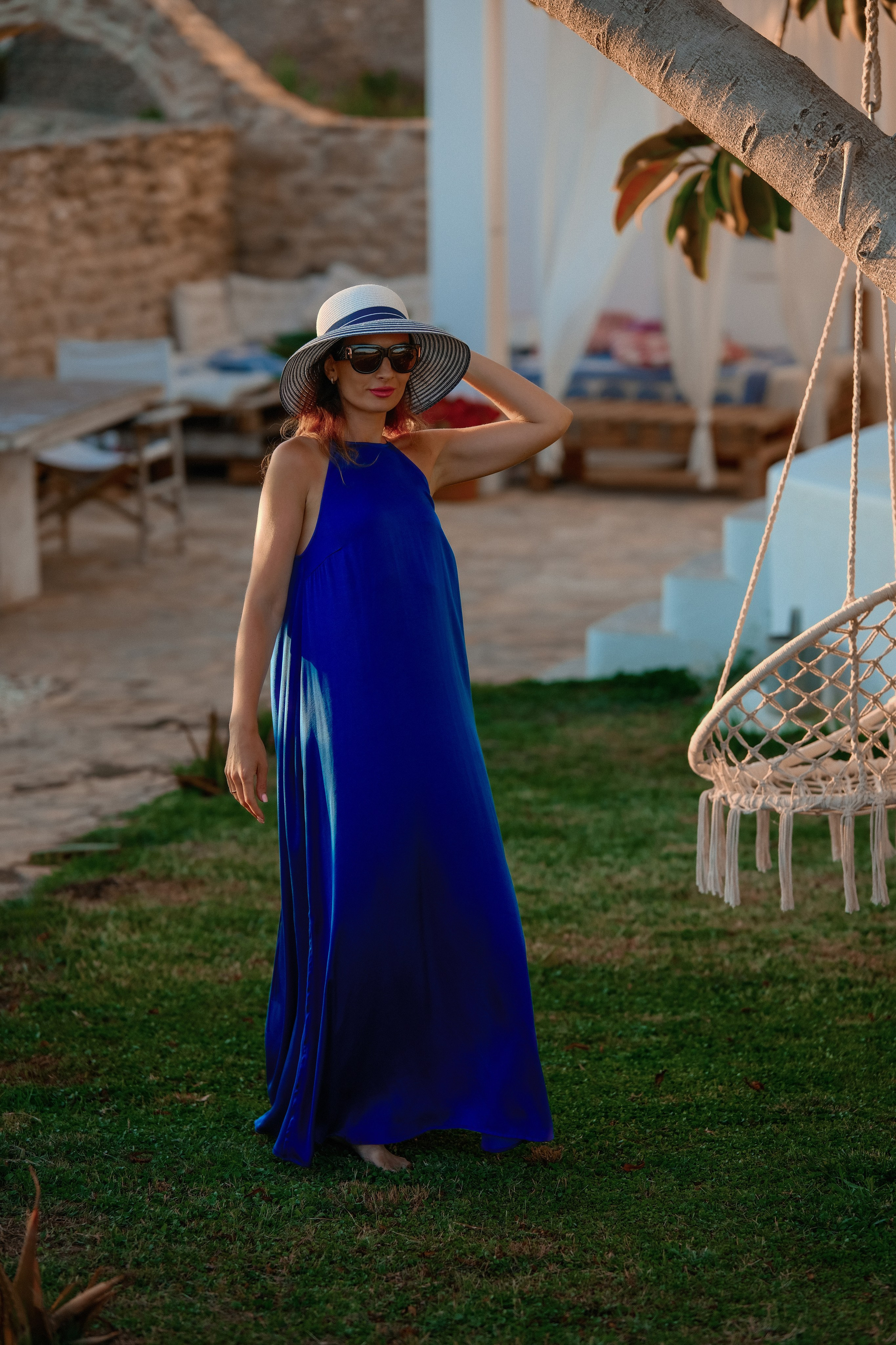 Marianna and the warm sunset