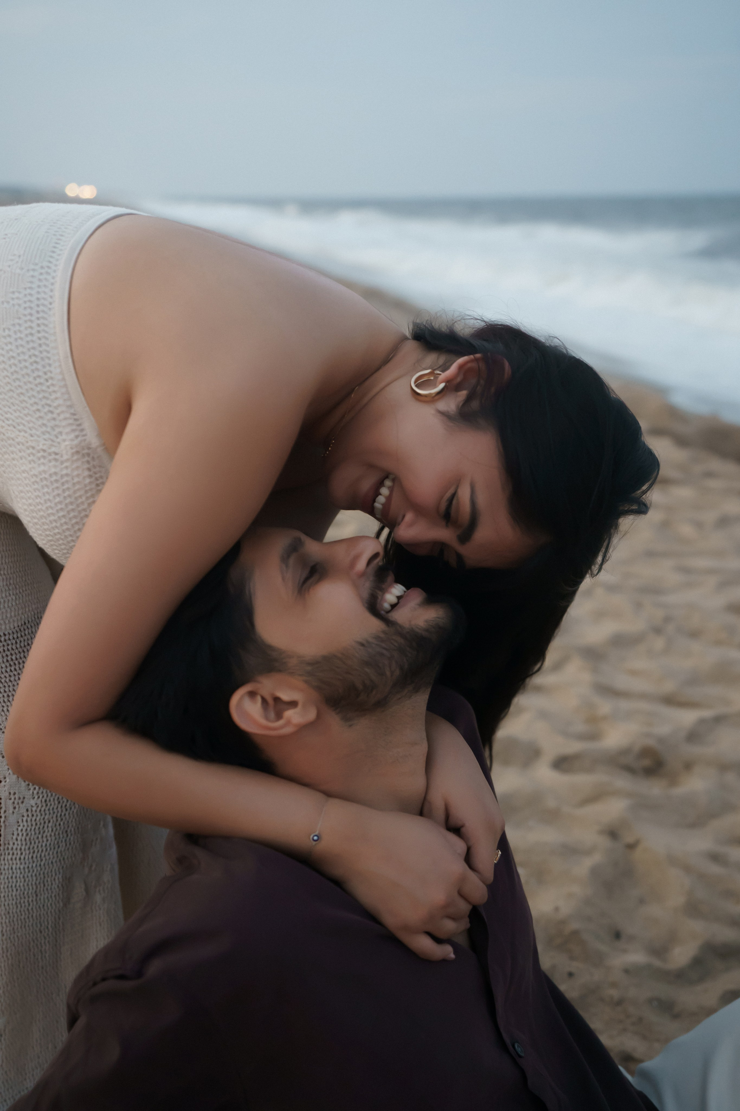 Beach engagement. New York + travel photographer
