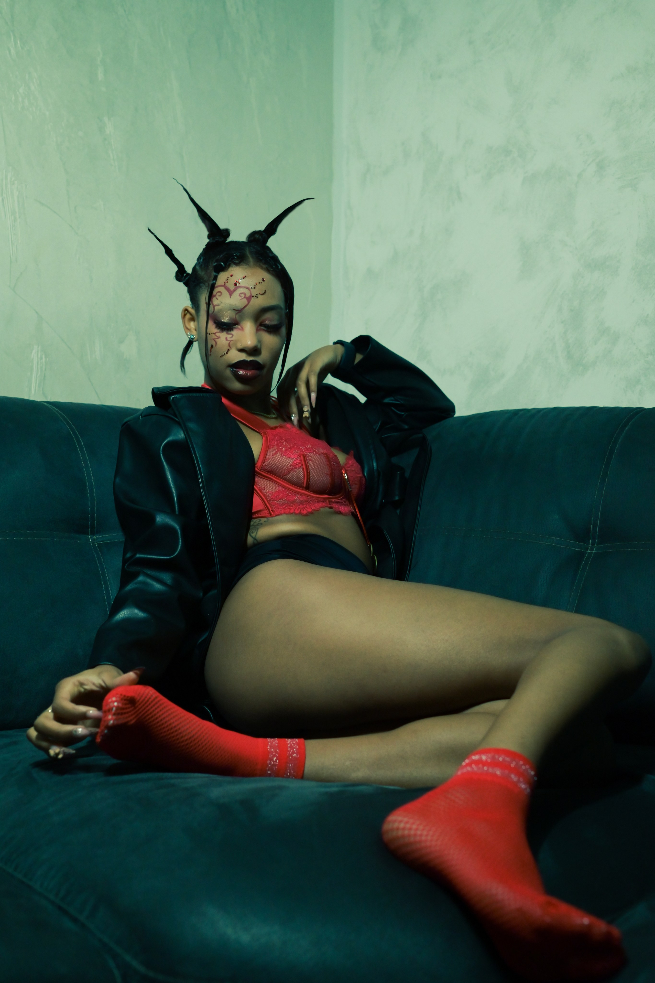 Shooting ragazza studio