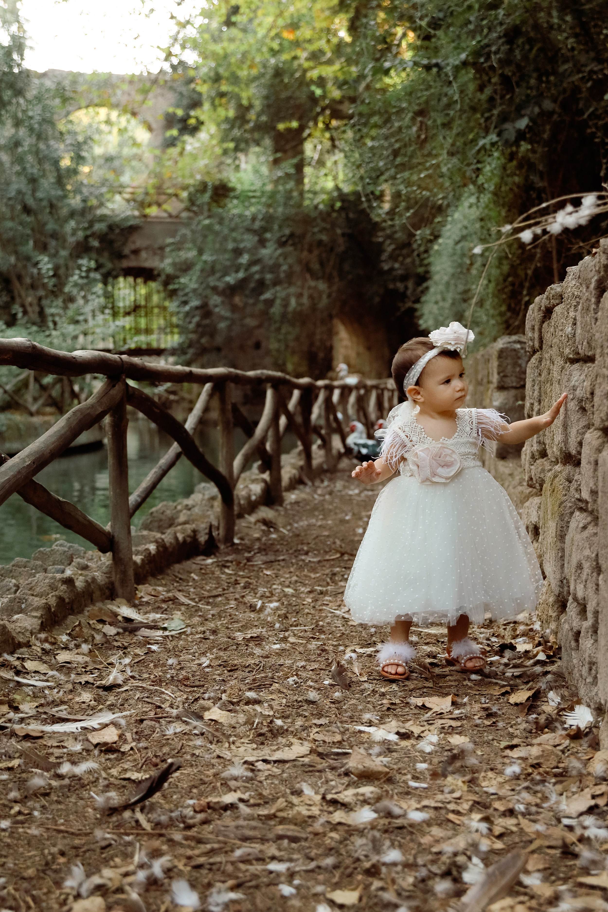 The baby girl's portrait. Greece, Rhodes island