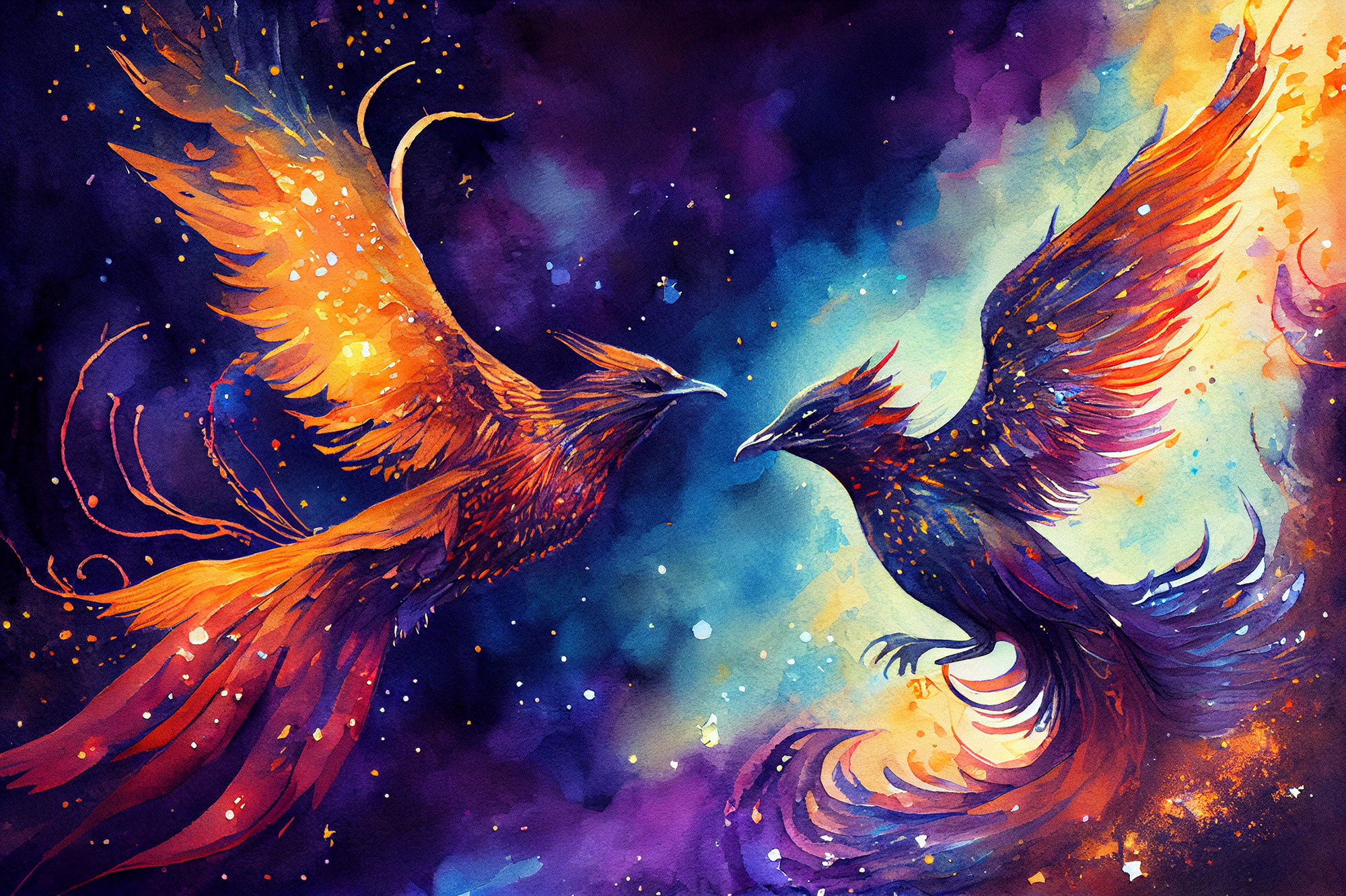 Watercolor collection Magic love artwork #13 Lolly Shine. Lolly Shine. Contemporary digital artist