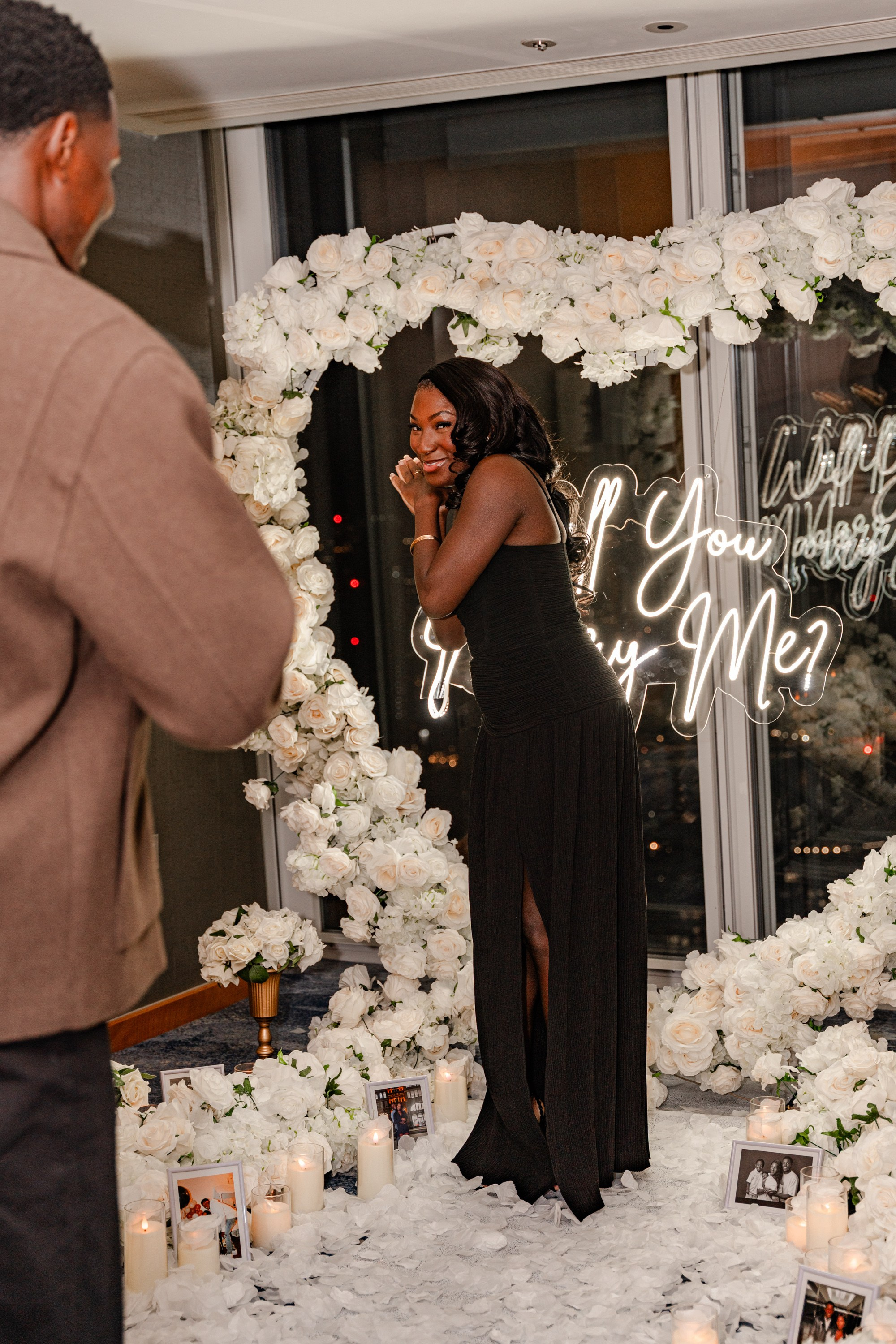 The proposal in The Shard. Tonya Kyrylenko photographer in London