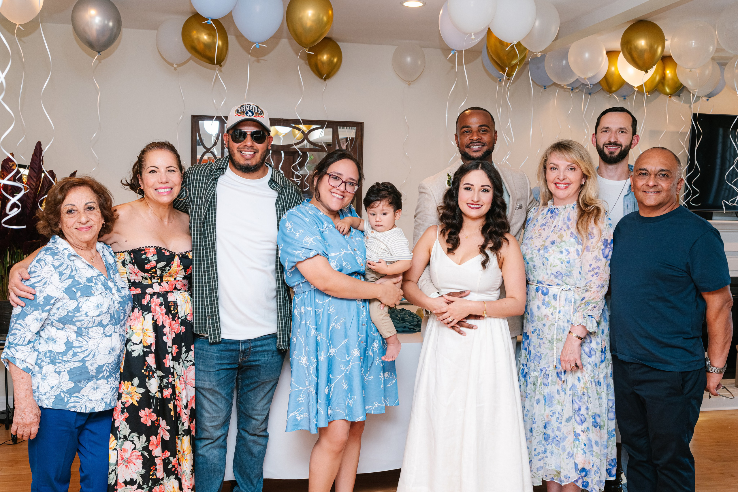 Santa Clarita family event photography for an intimate engagement celebration