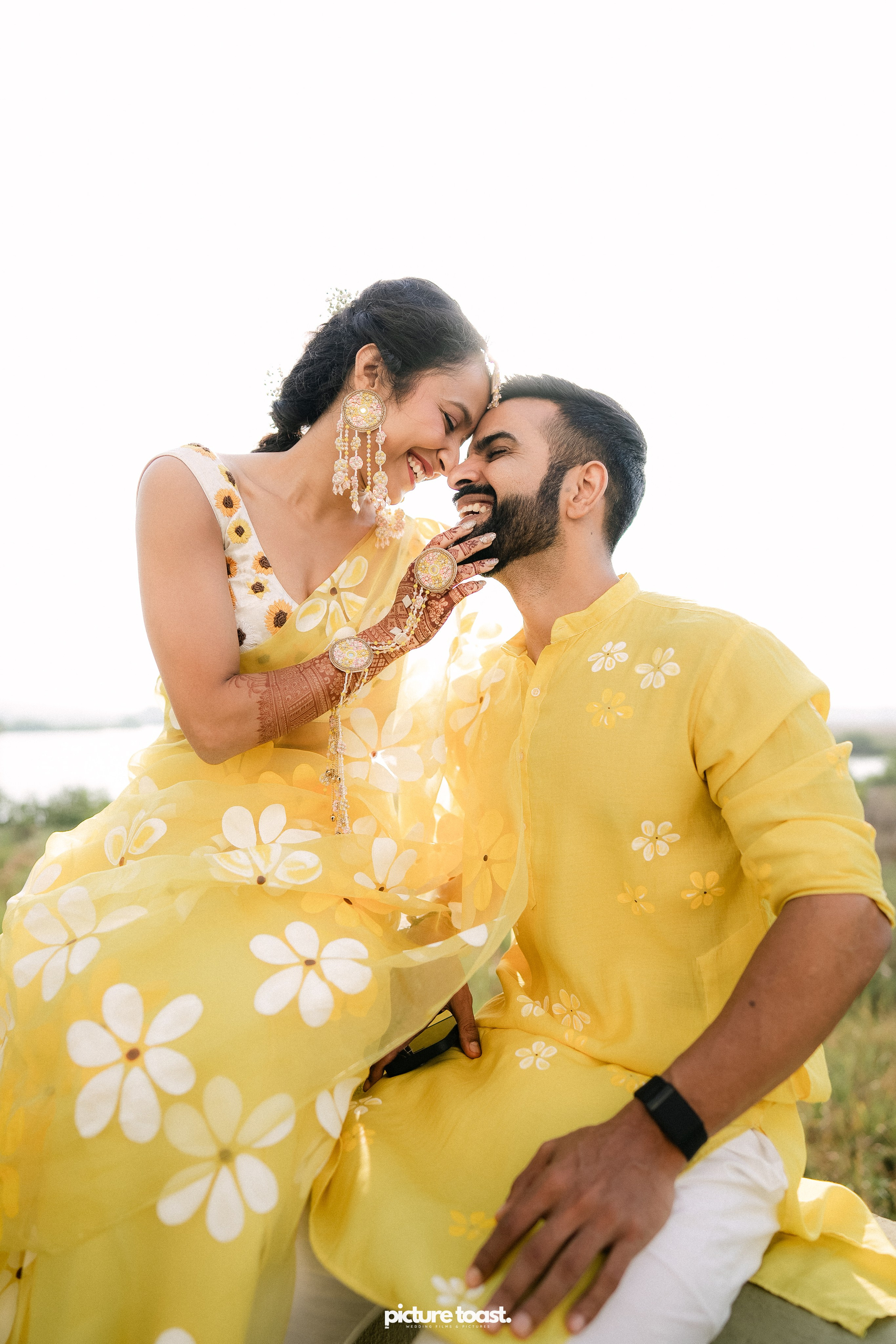 Haldi Hues Ft. Baebie & Goyal. Fine art Wedding Photographers in India & Canada