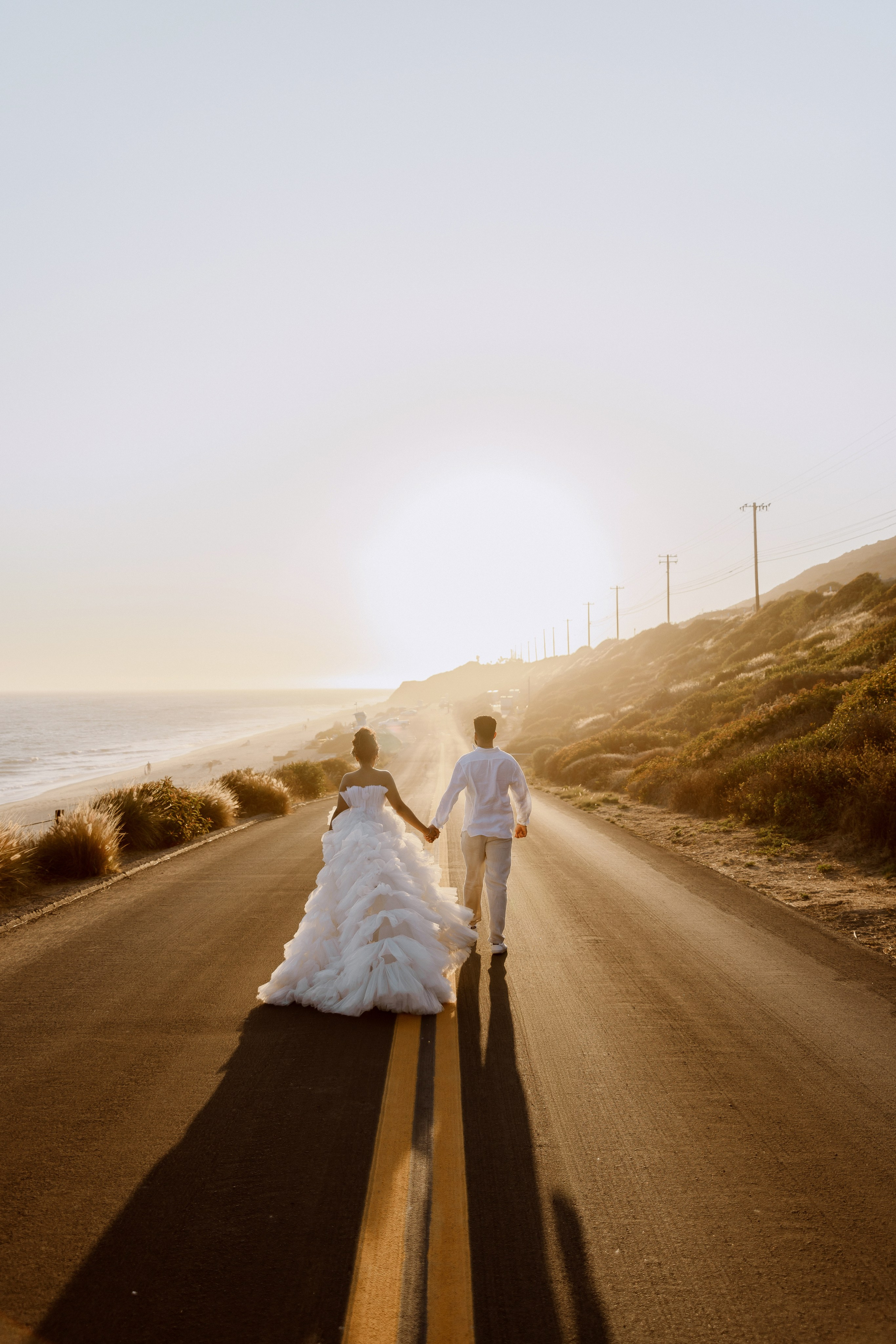 Engagement Photoshoot at Malibu Beach | Taya Frank. Southern California Family and Couple Photographer