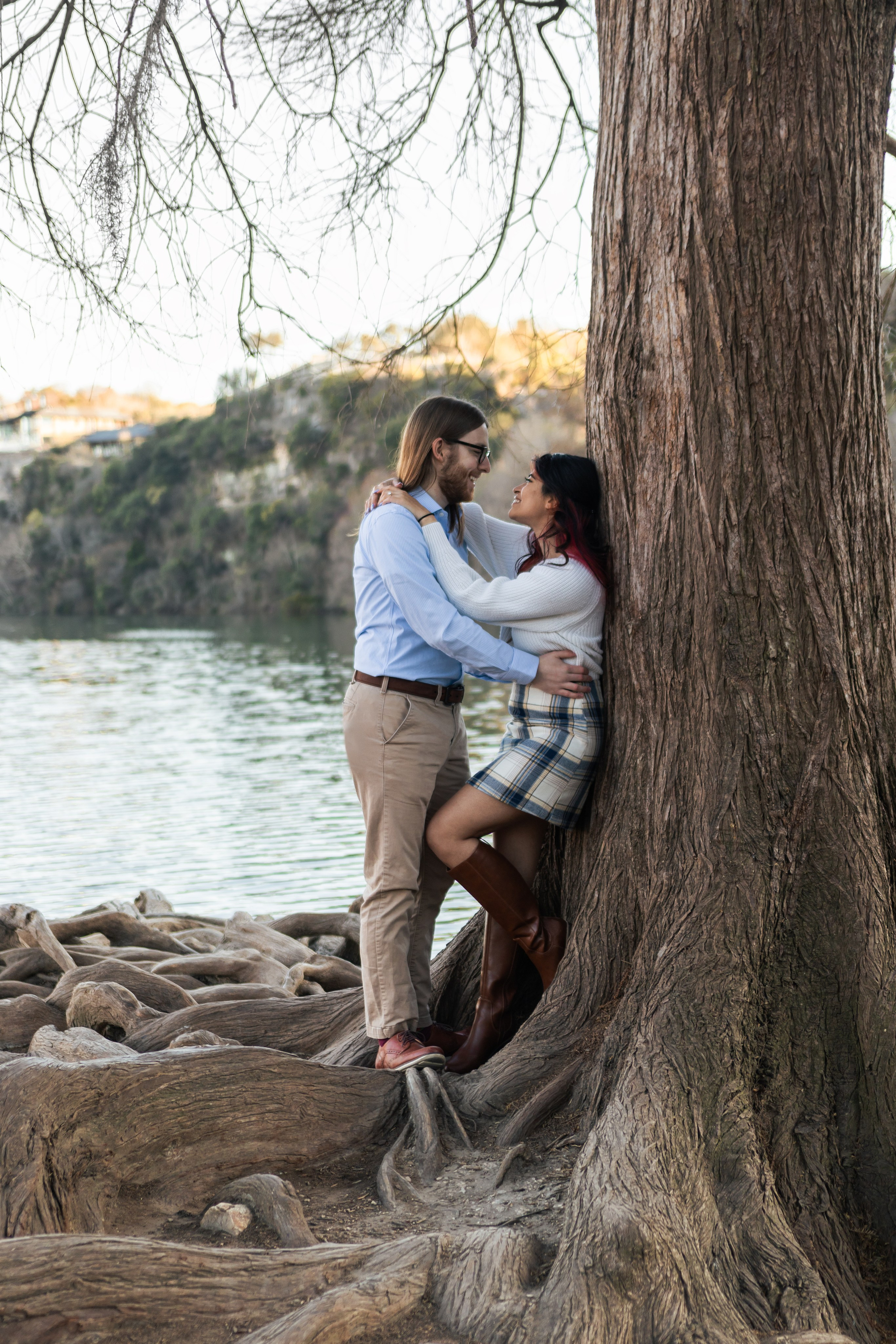 Riley and Maria’s engagement photoshoot at Red Bud Isle