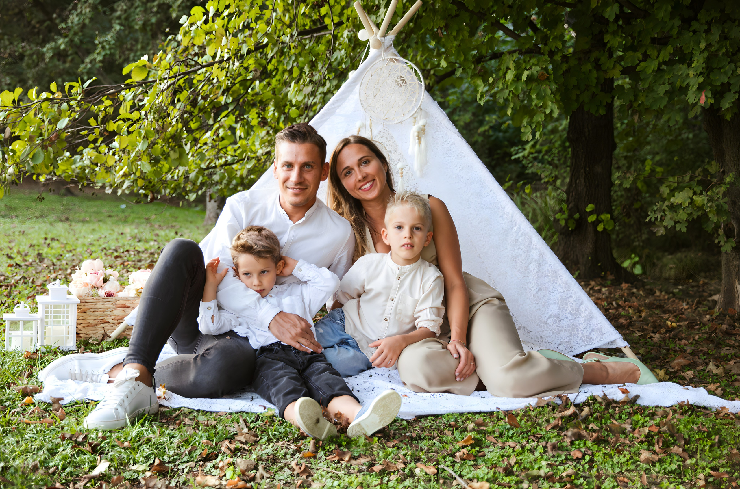 Maggie e la sua bellissima famiglia. Luci e Capricci Photography