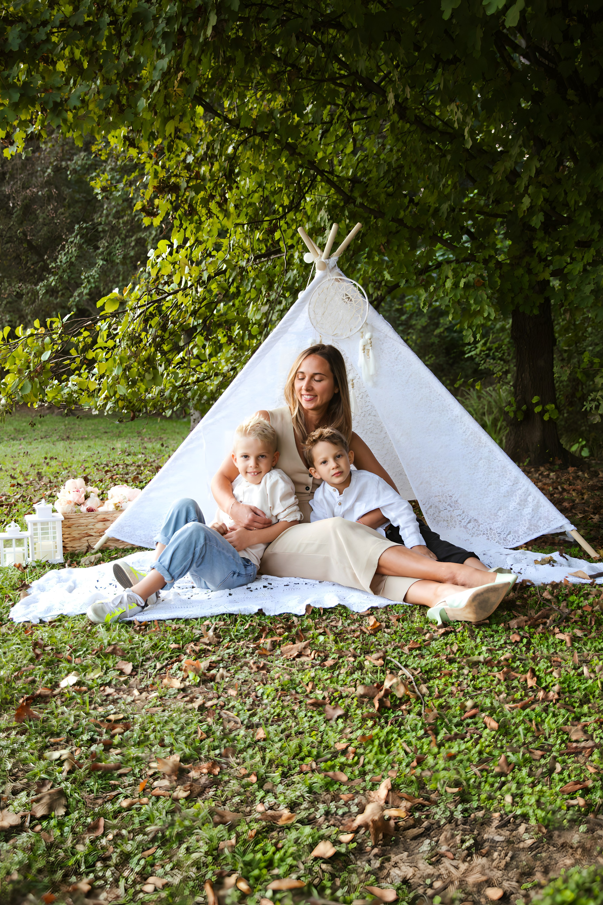 Maggie e la sua bellissima famiglia. Luci e Capricci Photography