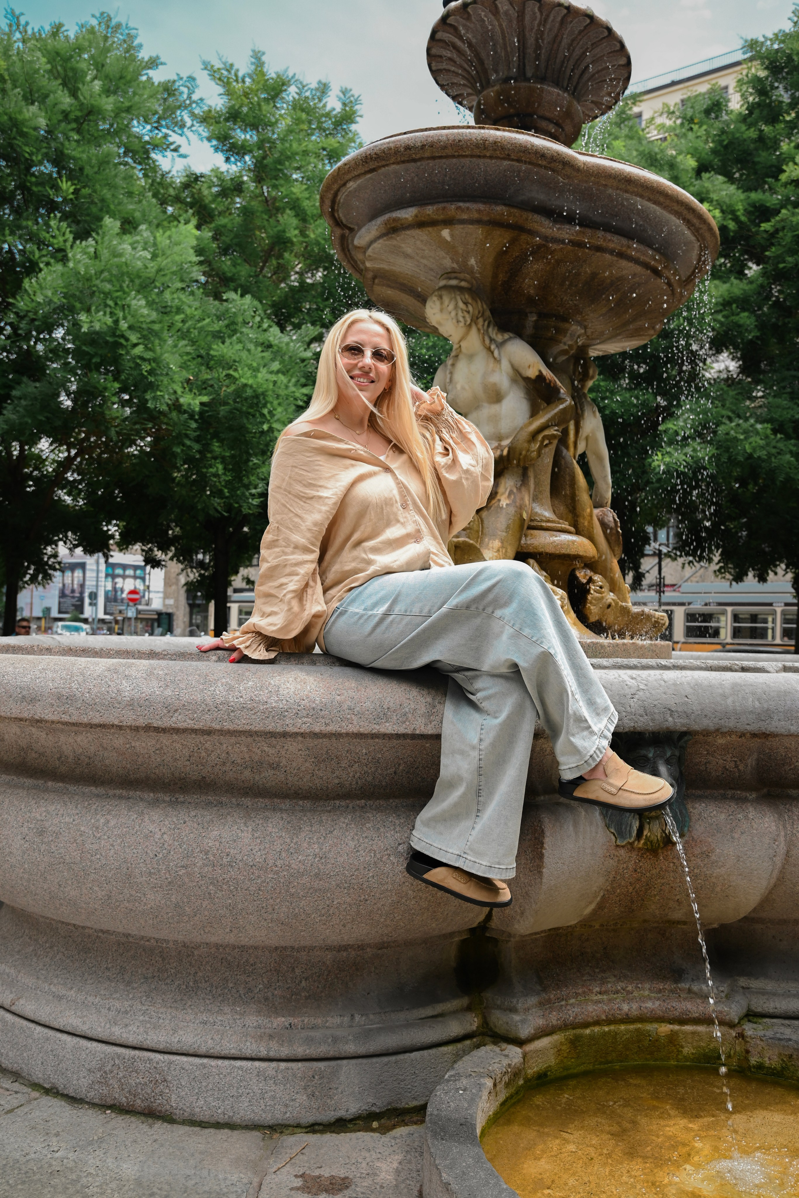 Walking in the center of Milan