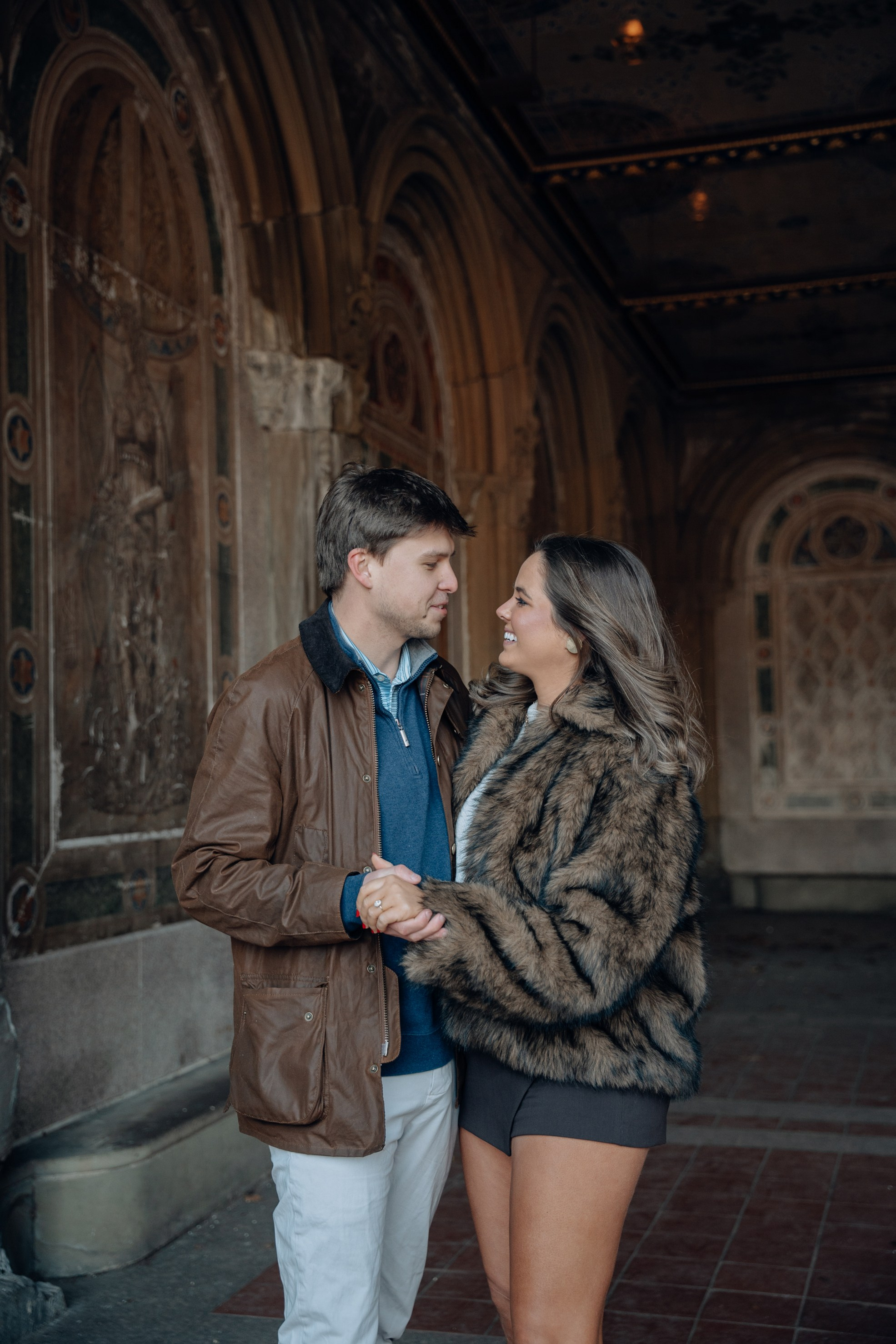 Proposal shoot in Central Park. Portrait and wedding photographer in New York
