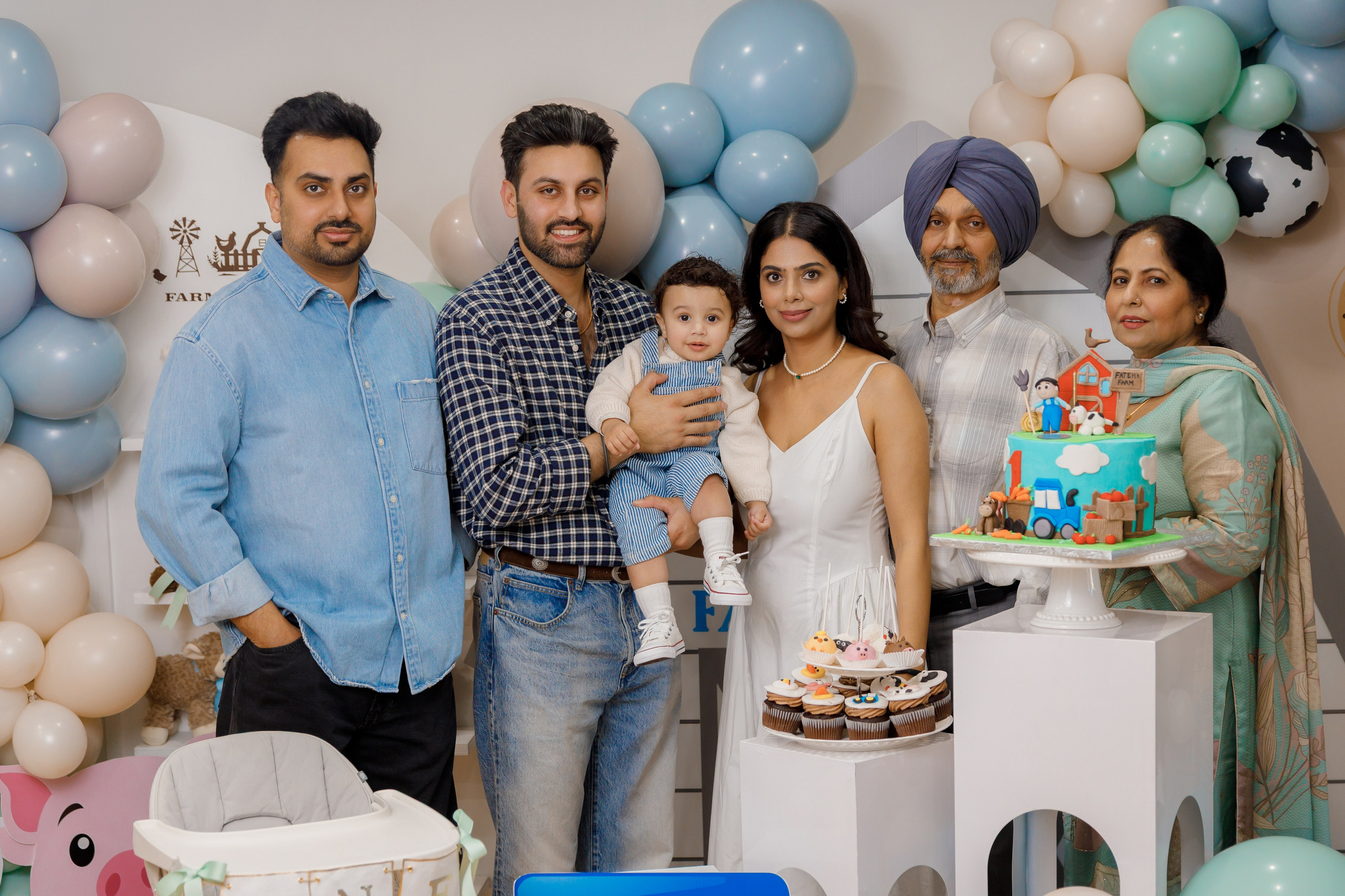 Fateh’s 1st birthday. Home