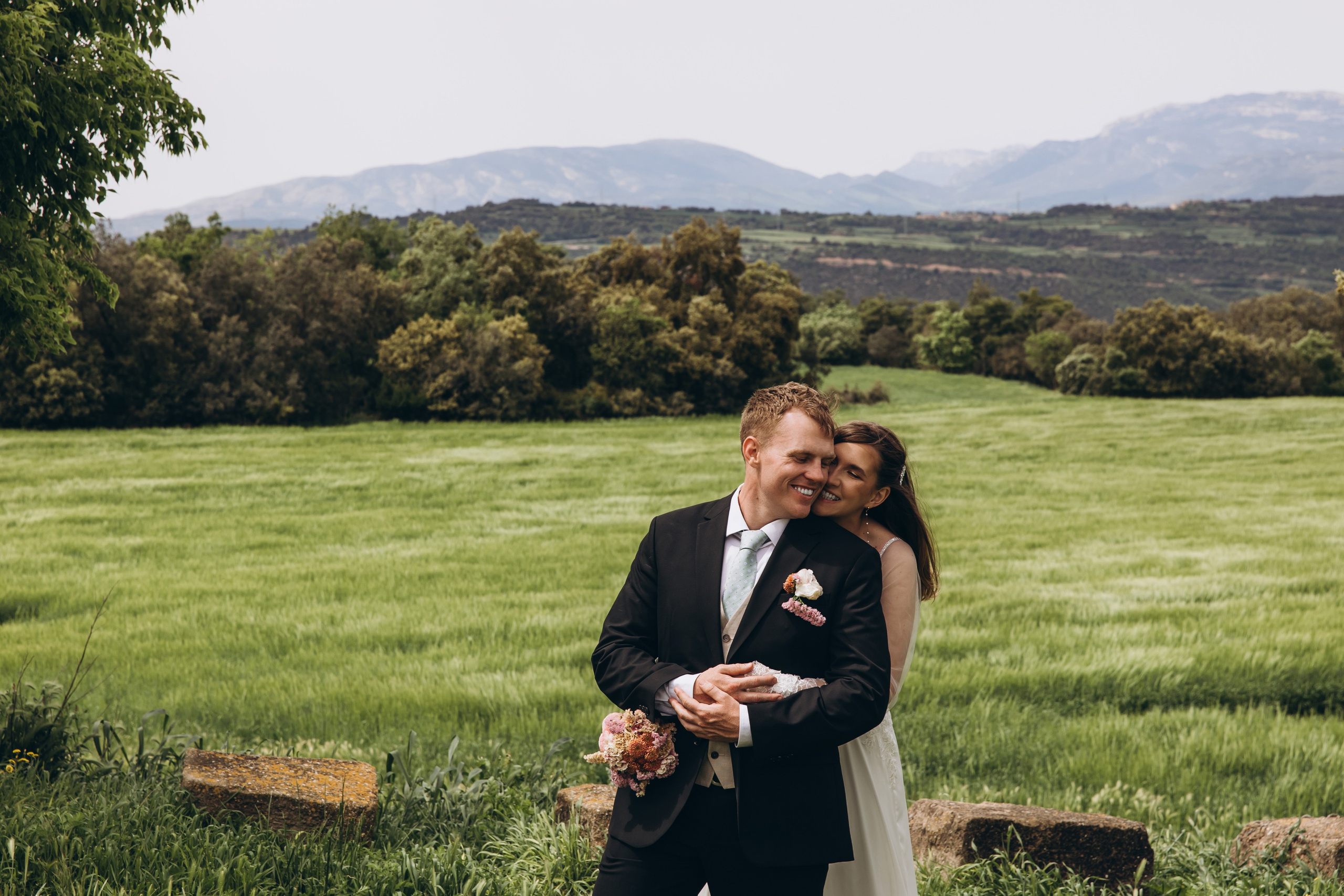 Couple enjoying Mediterranean sunset – wedding photo & video Spain, Italy, France.