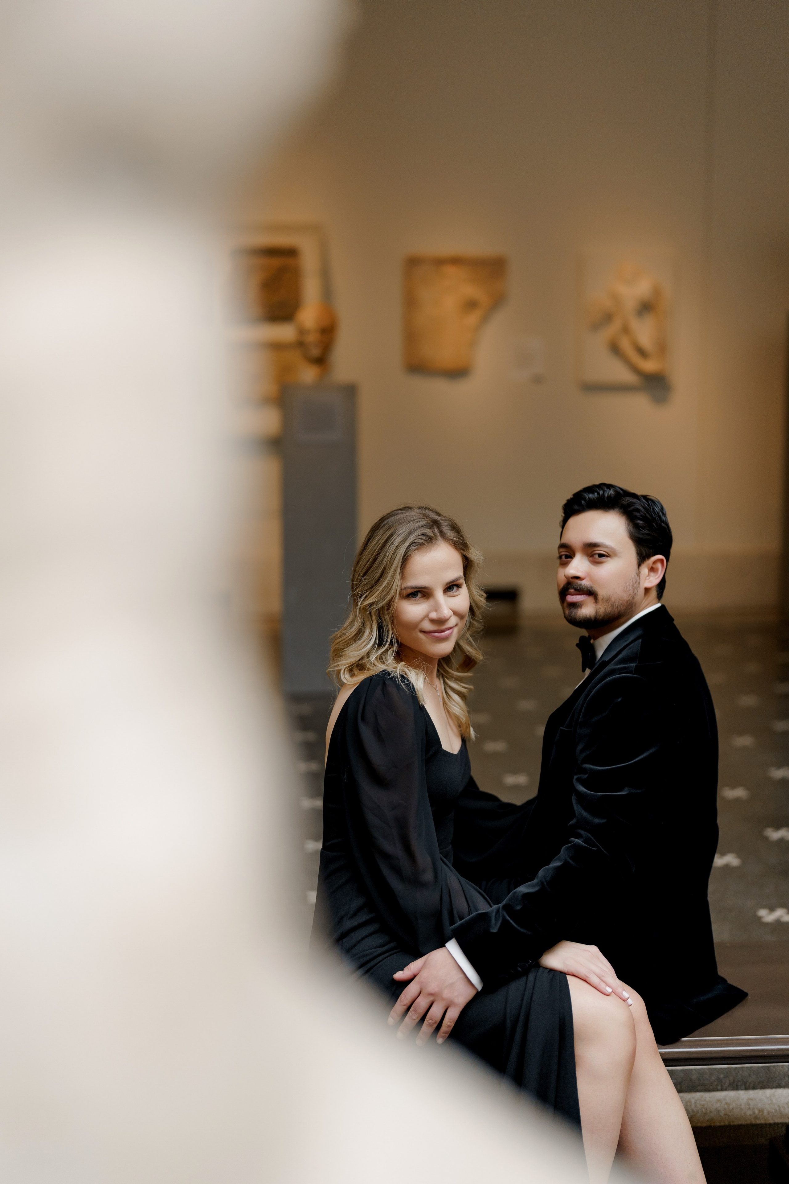 Caroline and Brendan’s Museum MET and Library Engagement Shoot. Wedding photographer and videographer New York | New Jersey