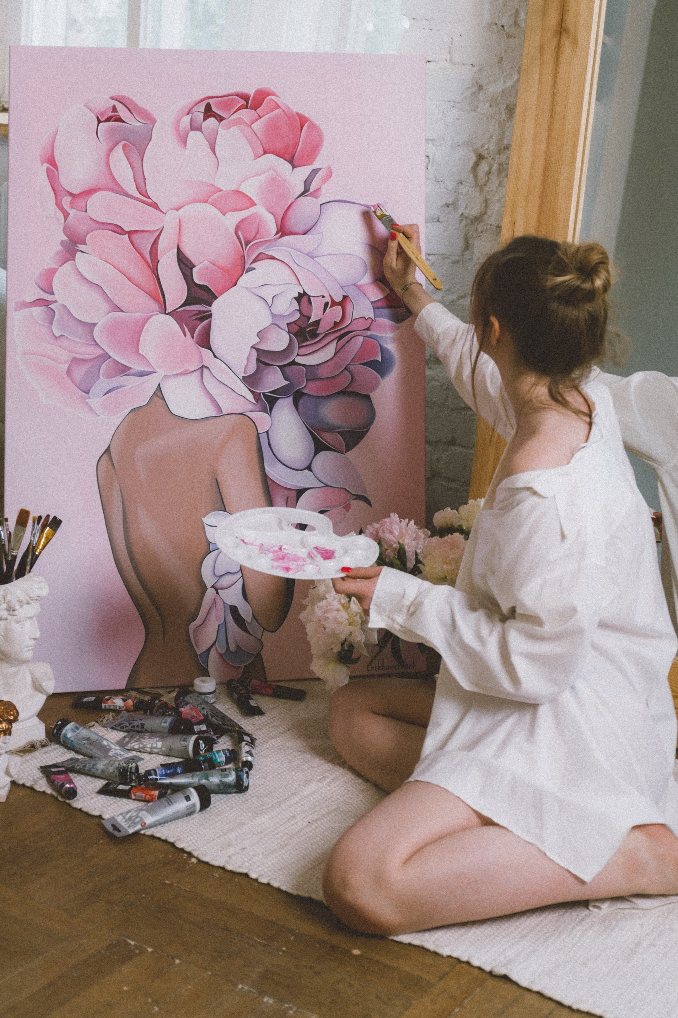 Алеся-фотосессия для художника. Фотограф Анна Кучерявая | Свадьбы и мероприятия в Дубае