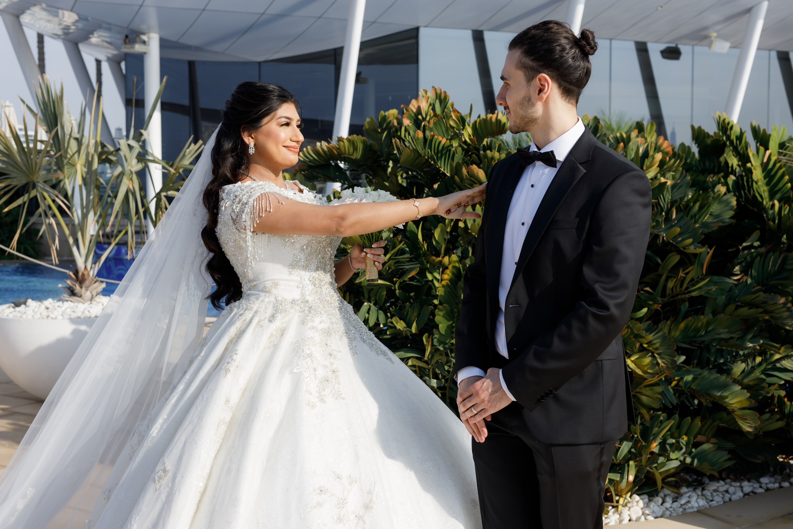 22/12/2023 Burj Al Arab wedding. Photographer Anna Curly | Weddings and Events in Dubai