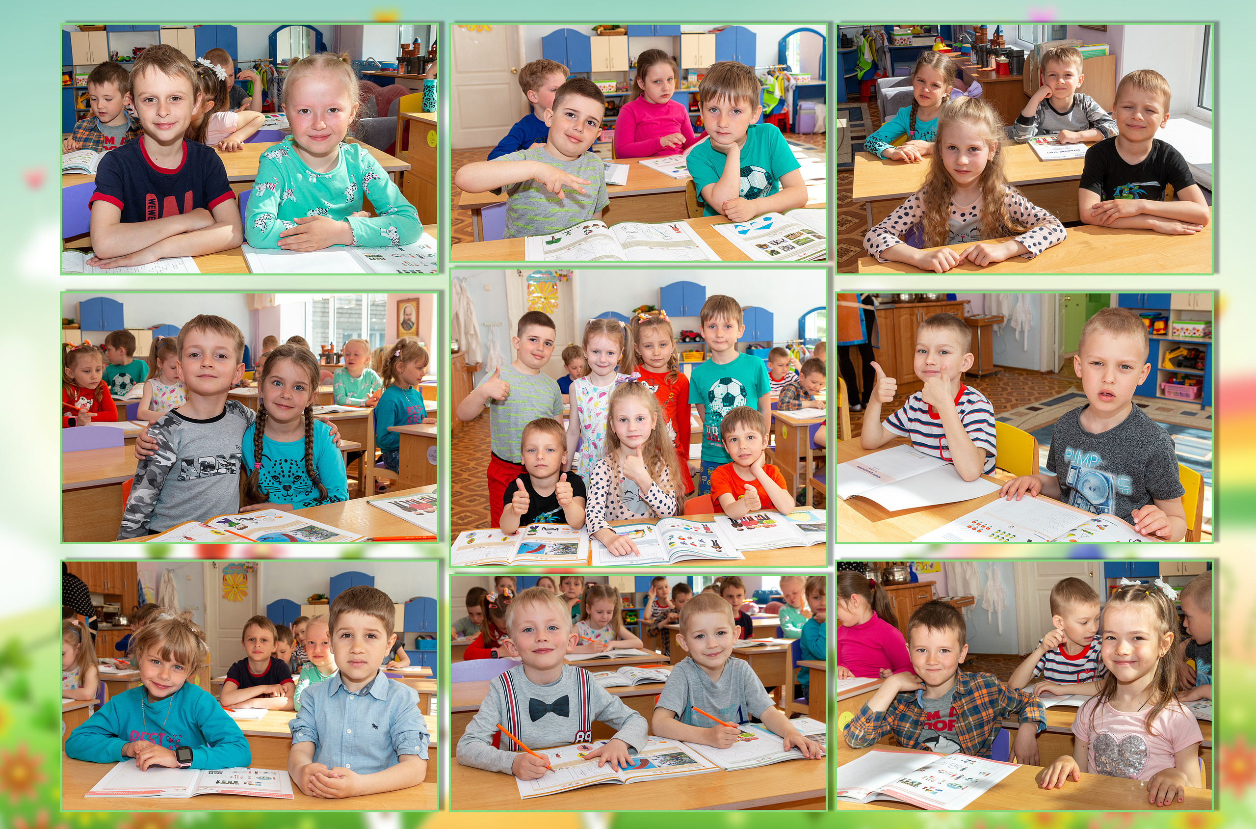 Выпускной альбом детского сада. Детский и школьный фотограф в Запорожье Днепр Олег Дембицкий