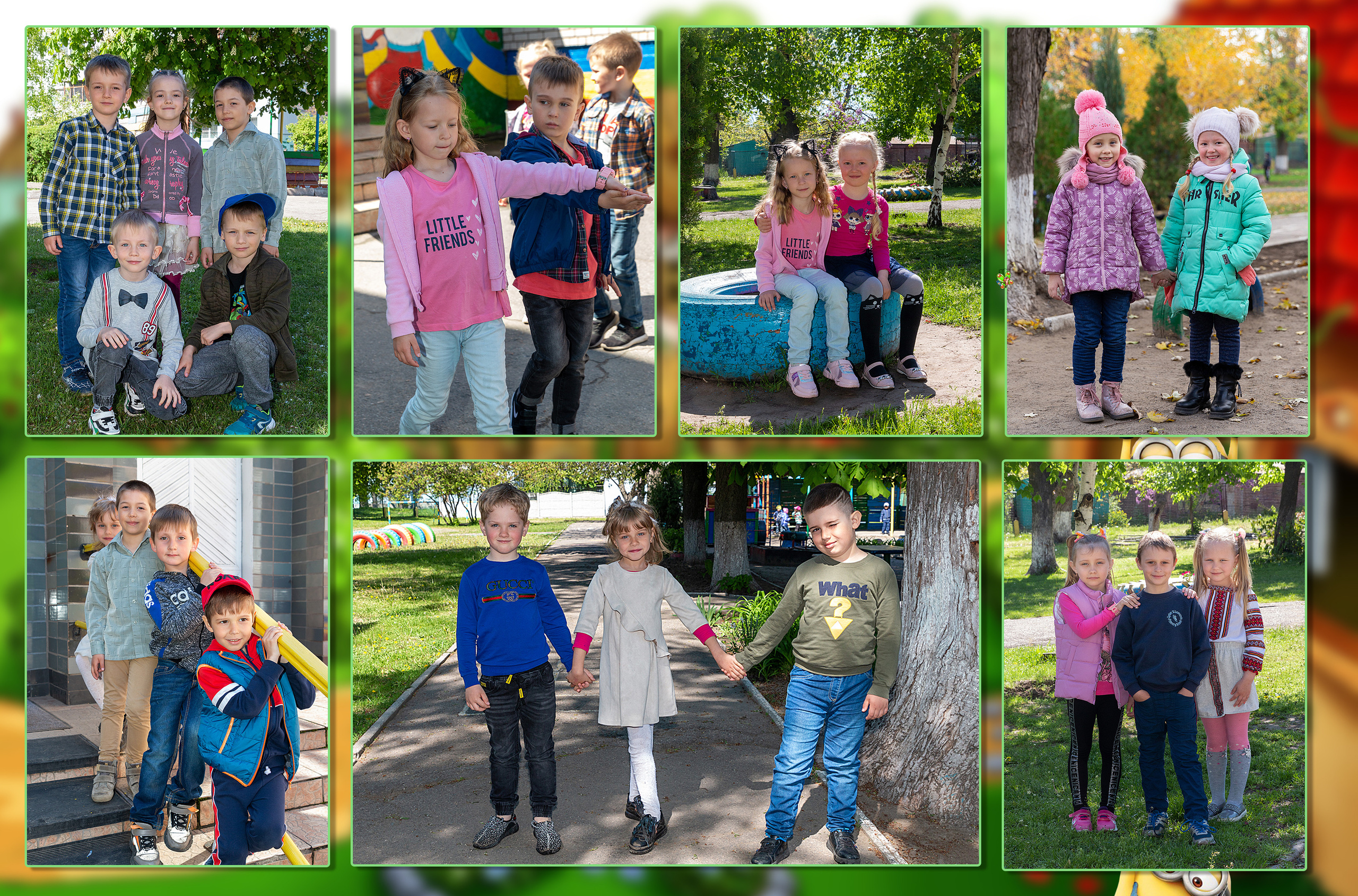 Выпускной альбом детского сада. Детский и школьный фотограф в Запорожье Днепр Олег Дембицкий