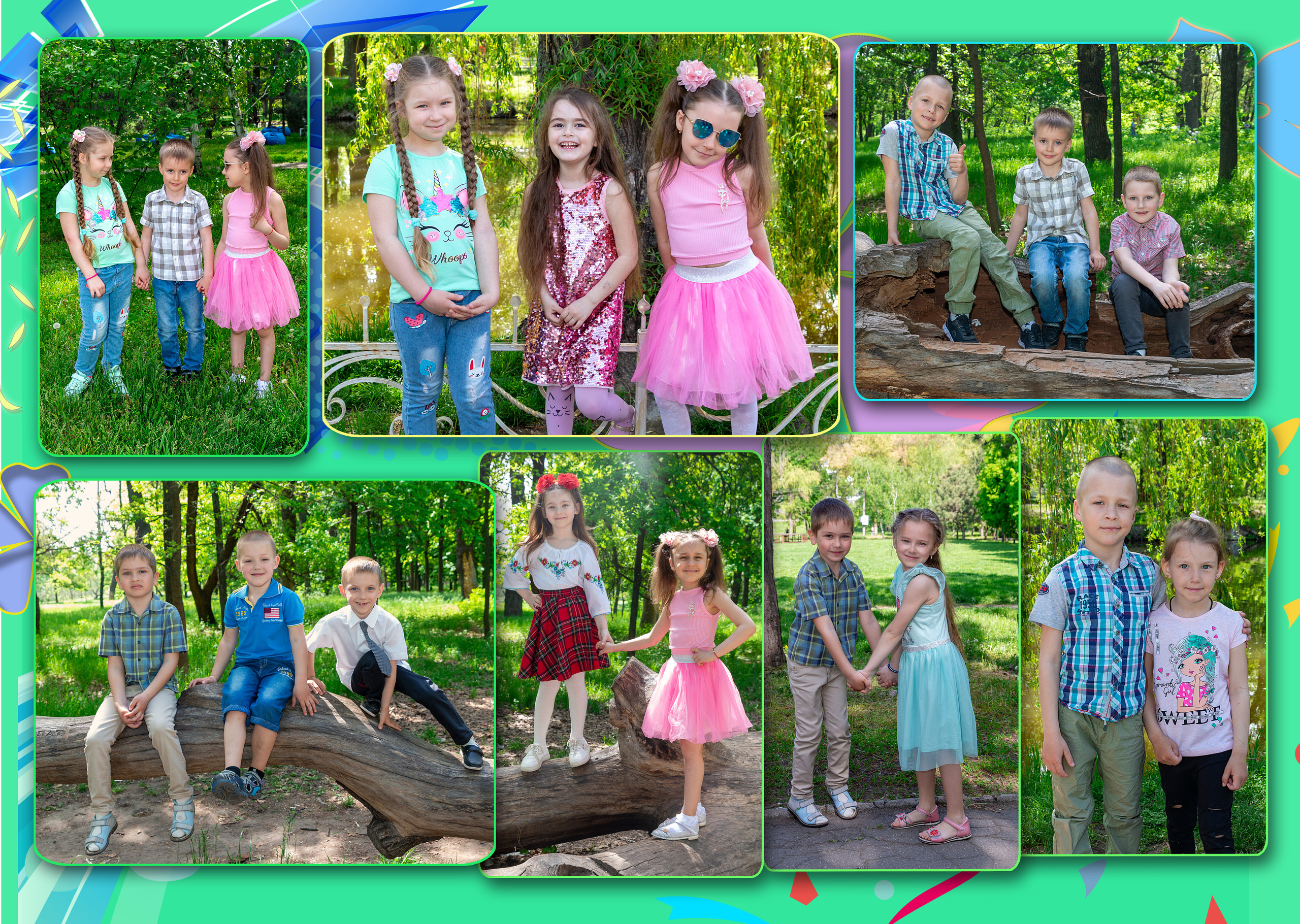 Выпускной альбом в парке. Детский и школьный фотограф в Запорожье Днепр Олег Дембицкий