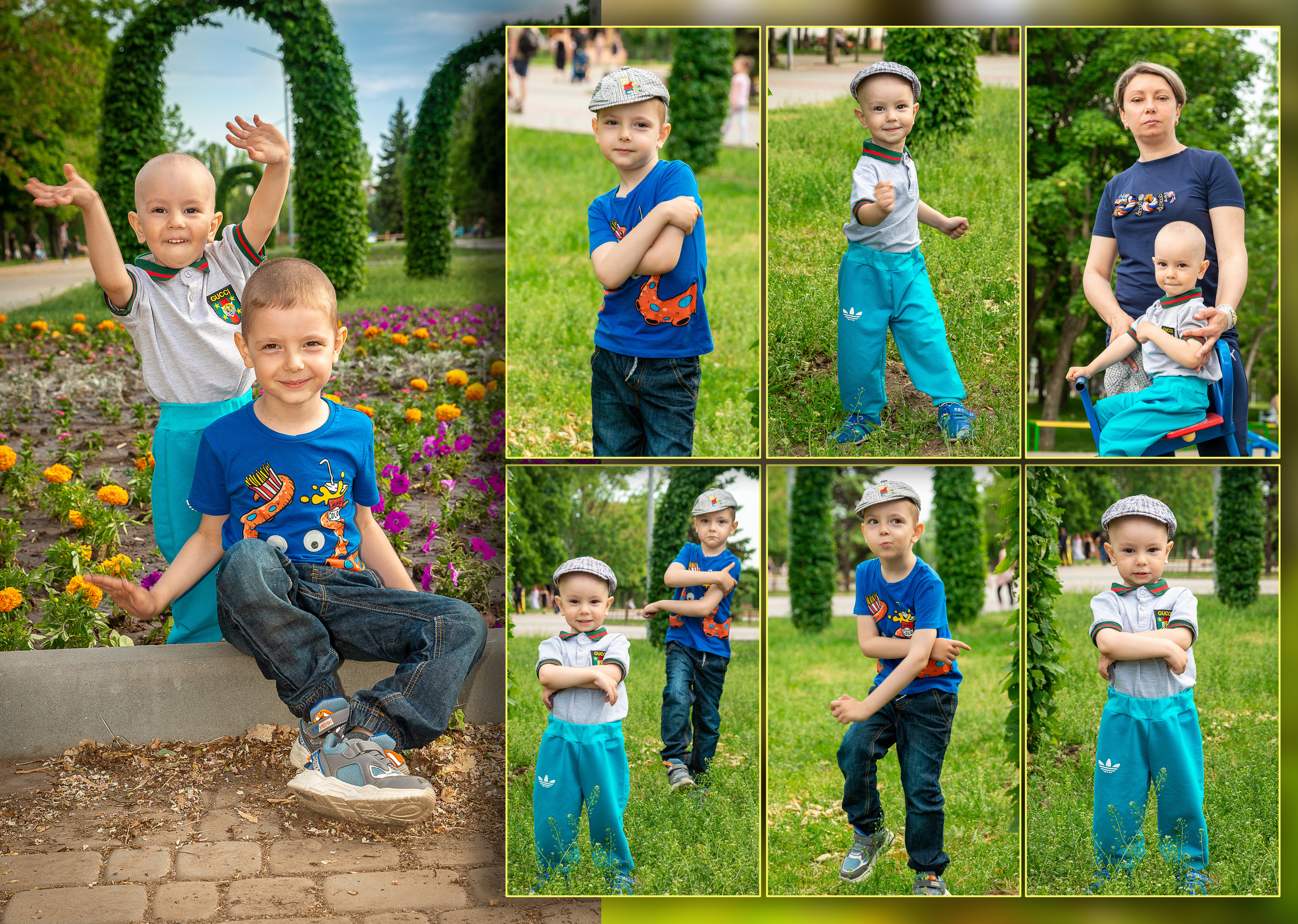 Фотосьемка мальчиков в парке. Детский и школьный фотограф в Запорожье Днепр Олег Дембицкий