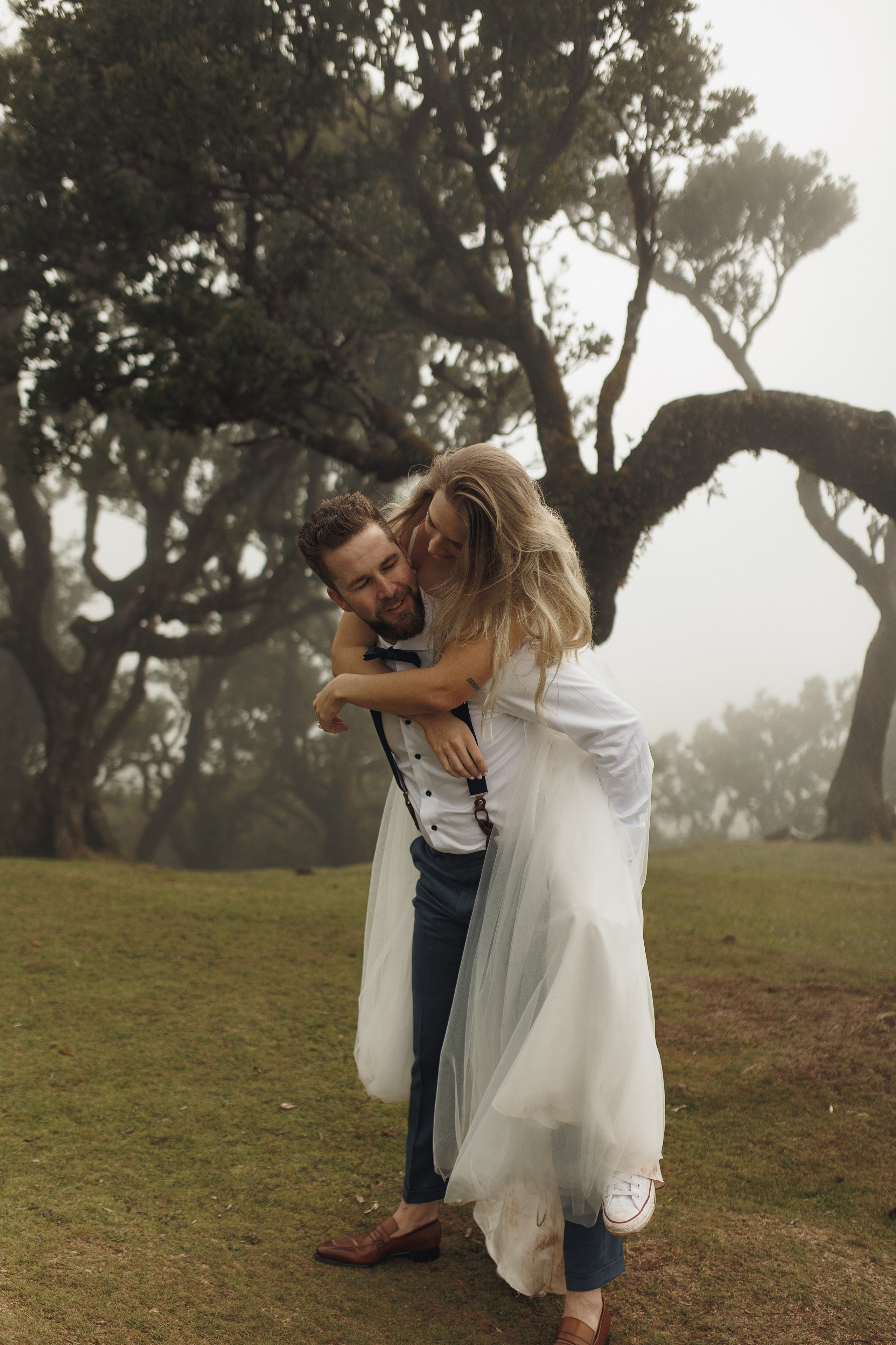 Elopement in Madeira | Mystical Forest of Fanal. Wedding photographer and videographer based in Timisoara, Romania
