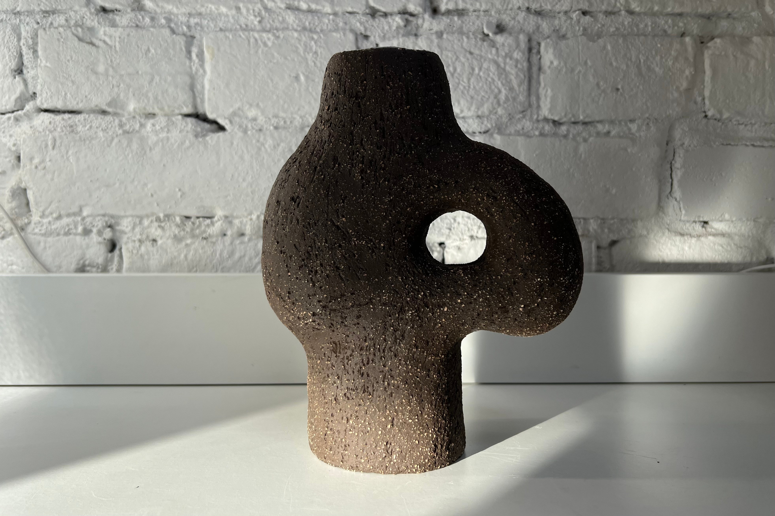 Vase “Cast iron”. ReefCeramics, based in Nicosia, is a creative hub where handcrafted ce