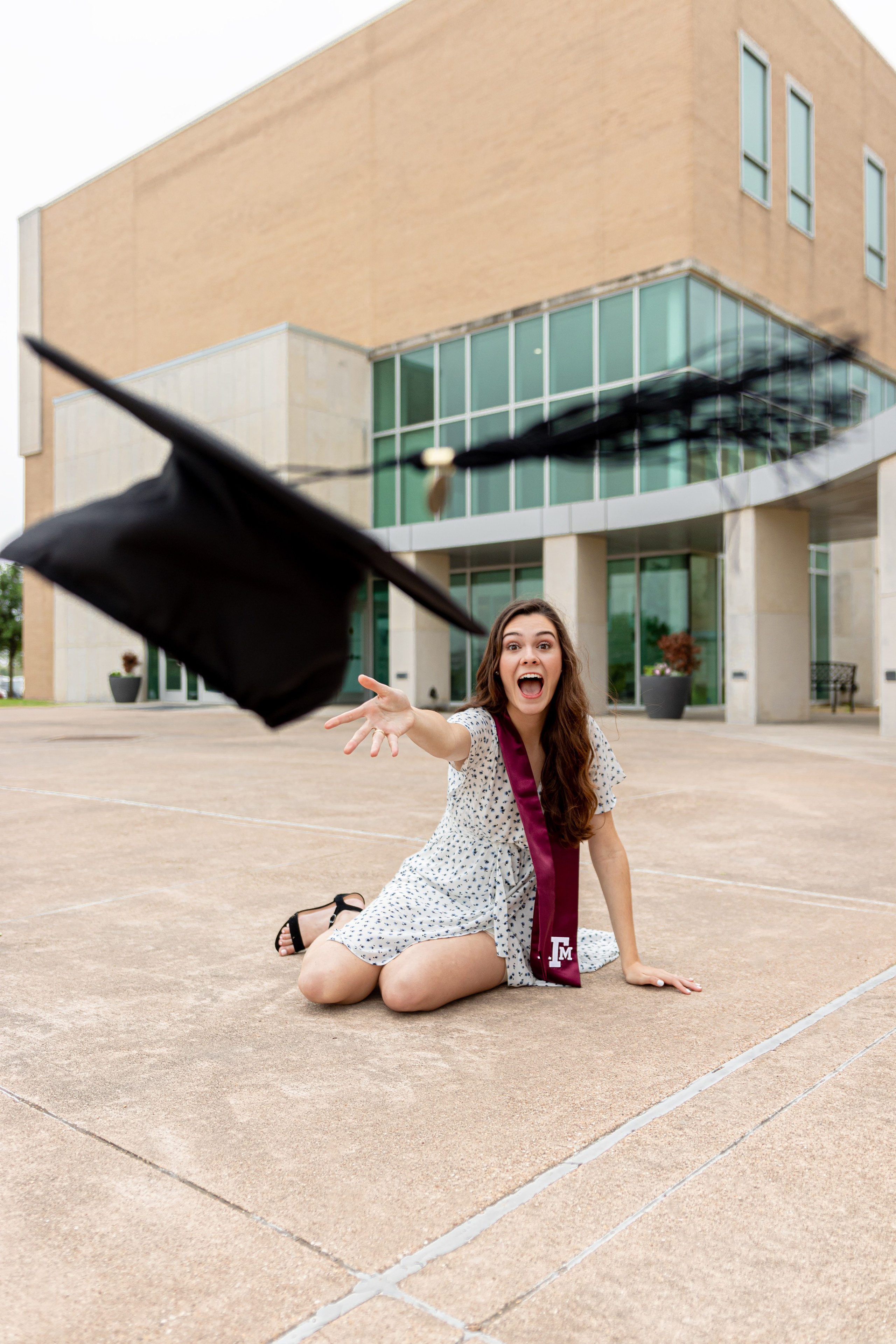 Lauren’s graduation photoshoot at Texas A&M University