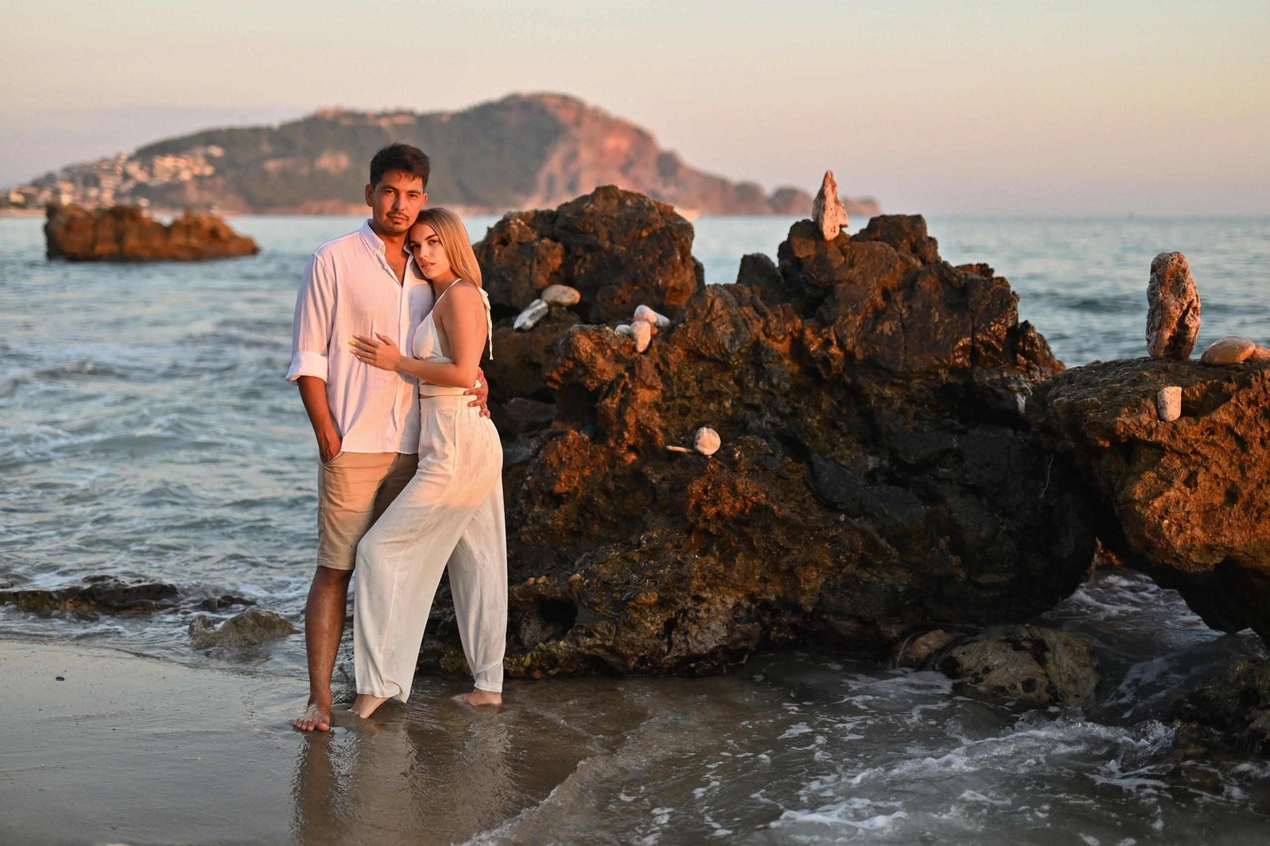 Love story на пляже Клеопатра. Photographer in Alanya, Side, Manavgat. Türkiye