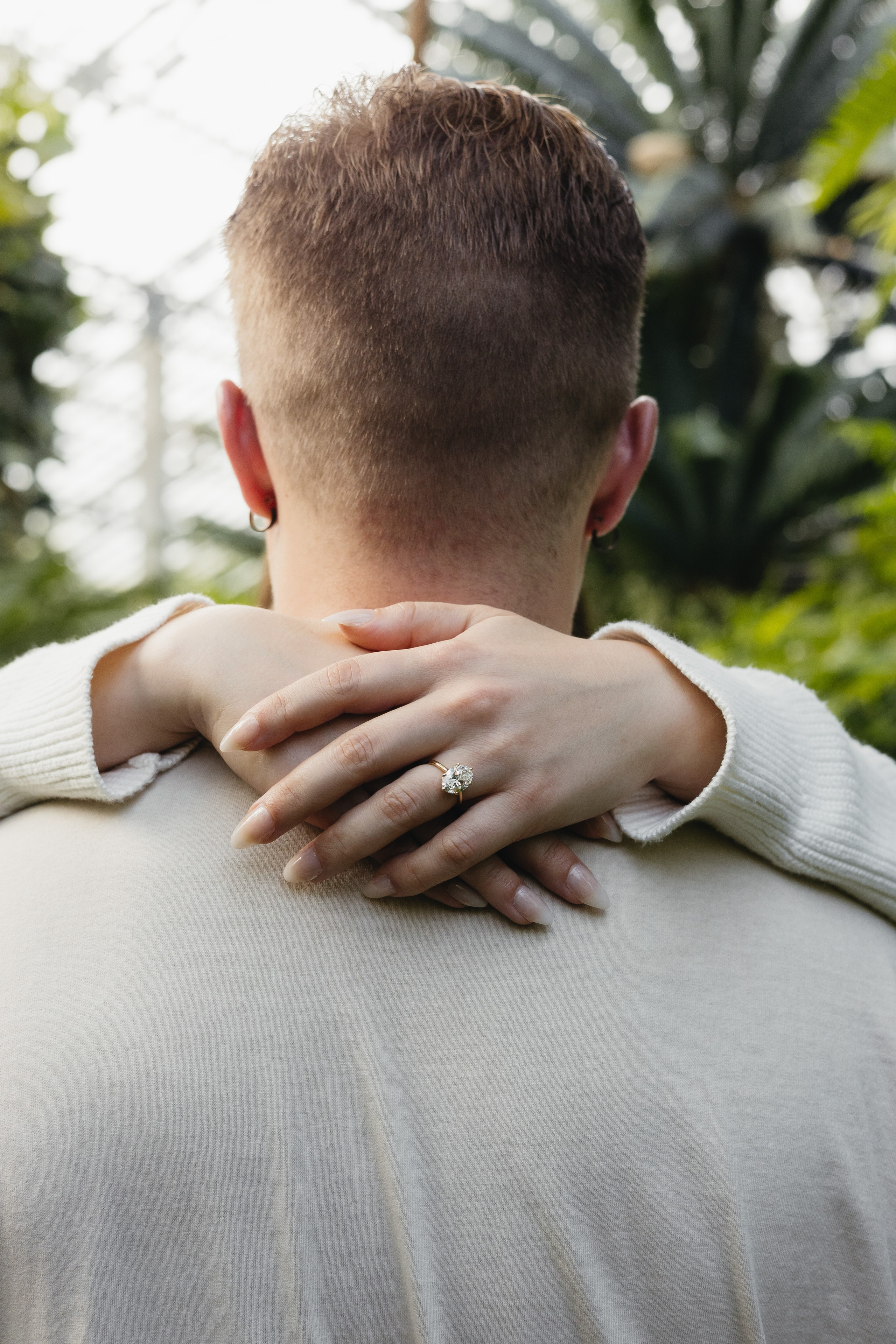 Garfield Conservatory Proposal — Chicago Engagement Photographer