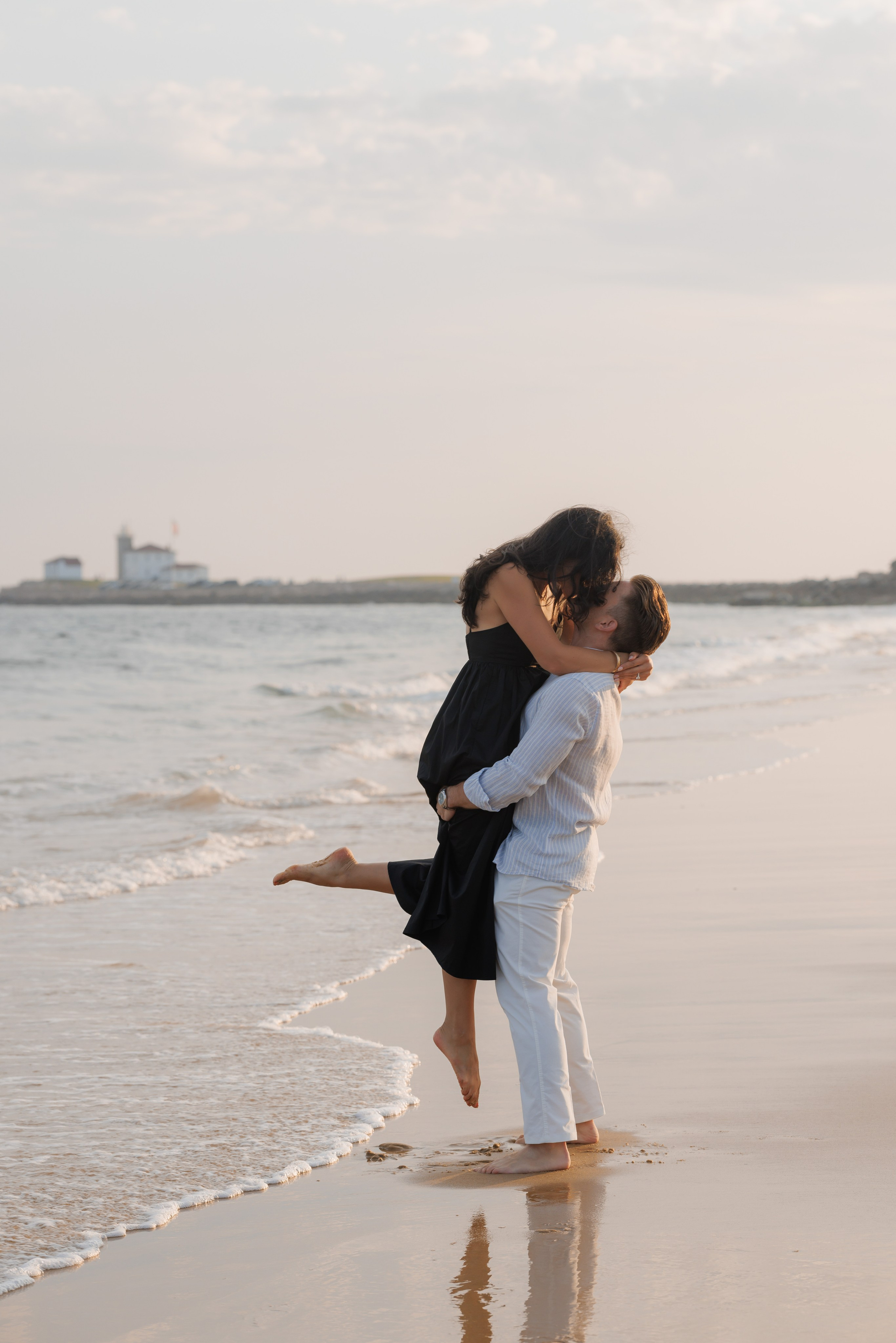 Watch Hill Beach Proposal | Westerly, Rhode Island. Rhode Island Wedding Photographer Tati Simpson