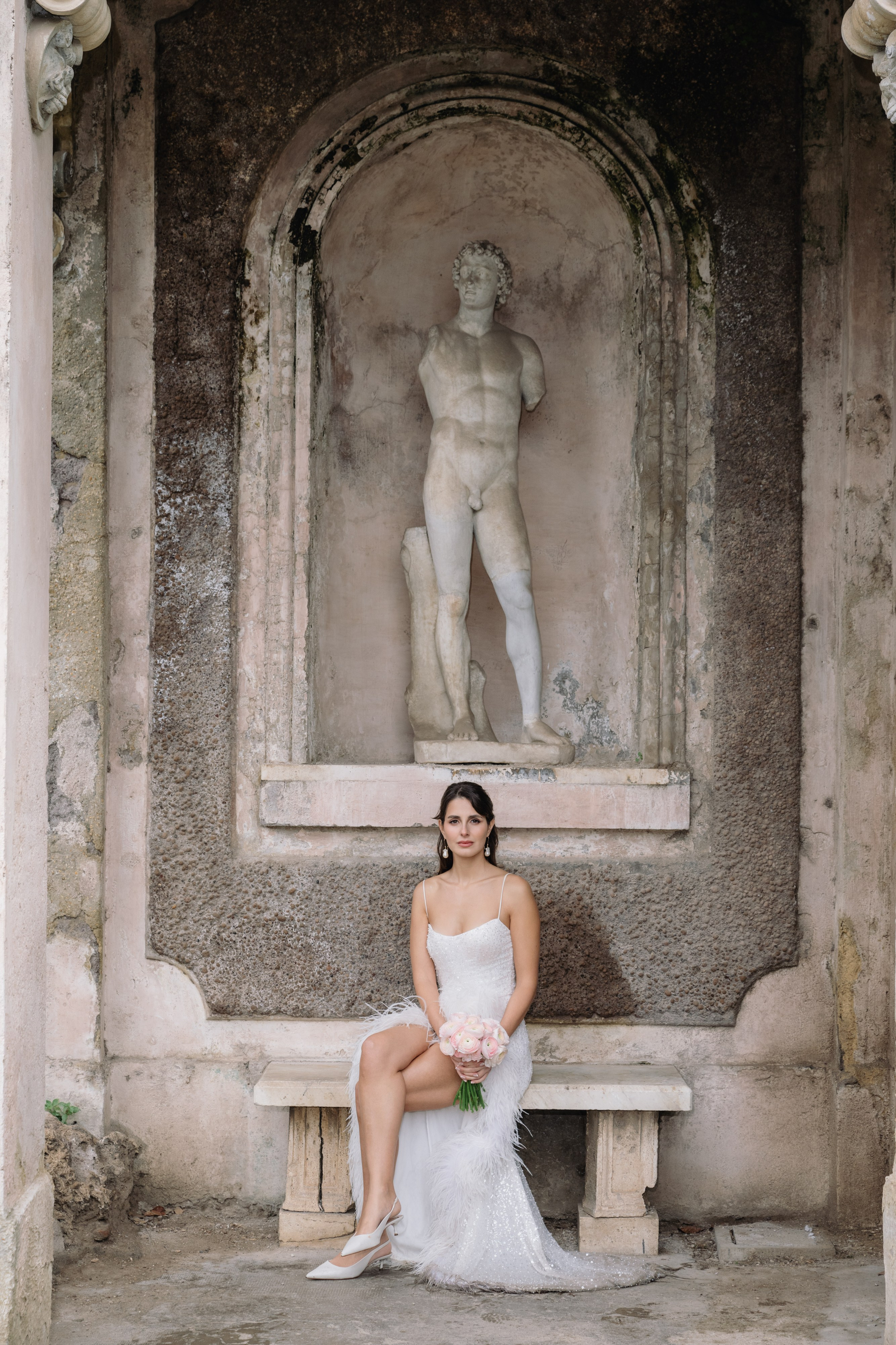 A Romantic Sunrise Elopement in Rome — Rain, Vespa & Love