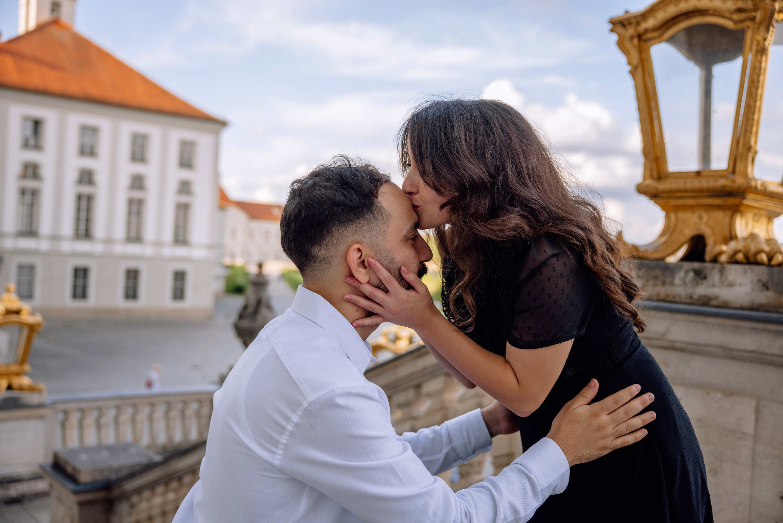 Antrag am Schloss Nymphenburg. Hochzeitsfotograf München Taufe Familienfotograf Tanja Mauke