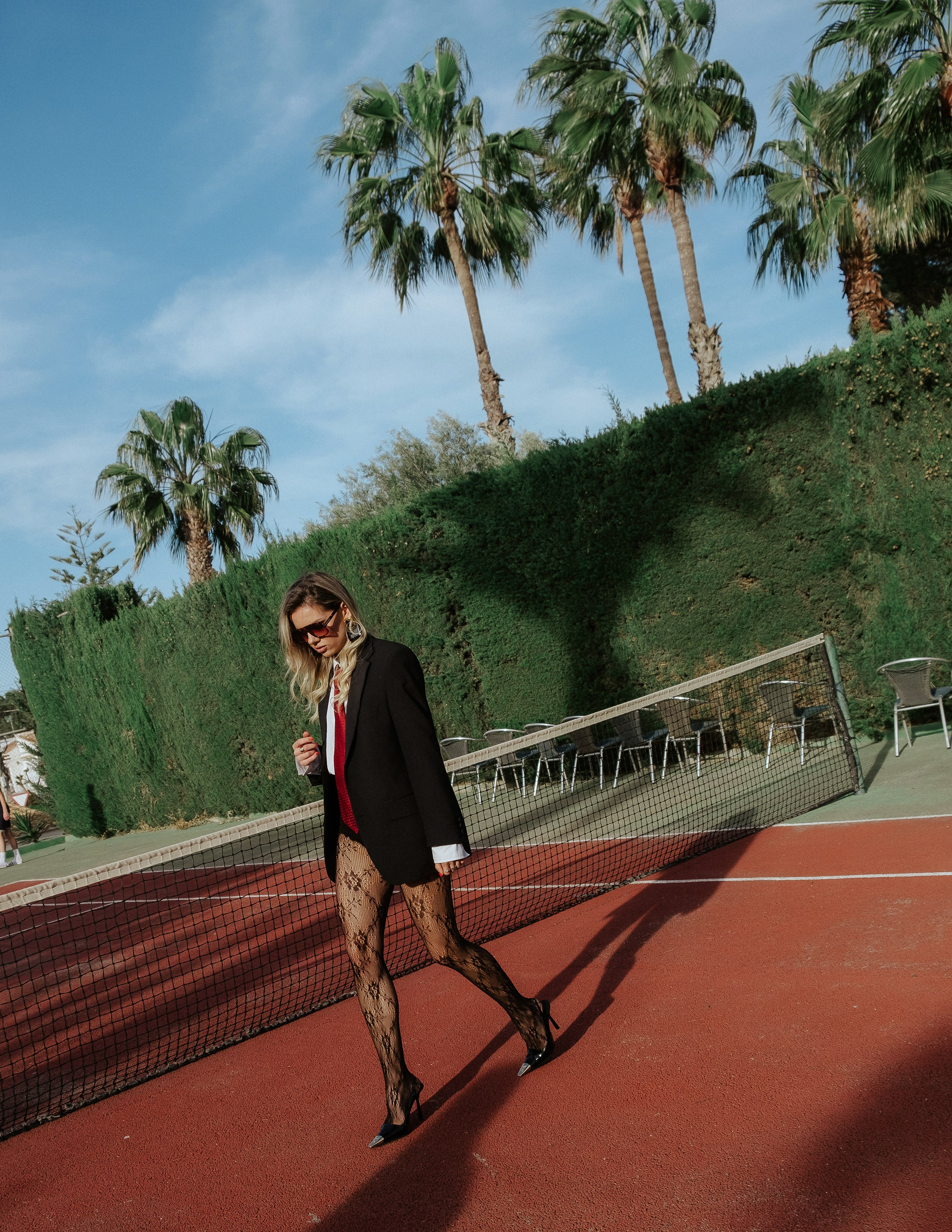 Фэшн-фотосессия на теннисном корте — Андрей Луковников, Аликанте / Торревьеха / Мурсия