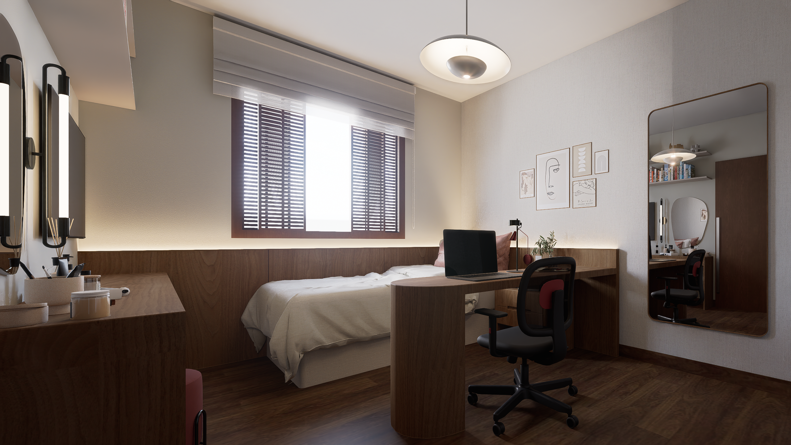 Quarto MRN | Interiores Residencial. Caio Almeida