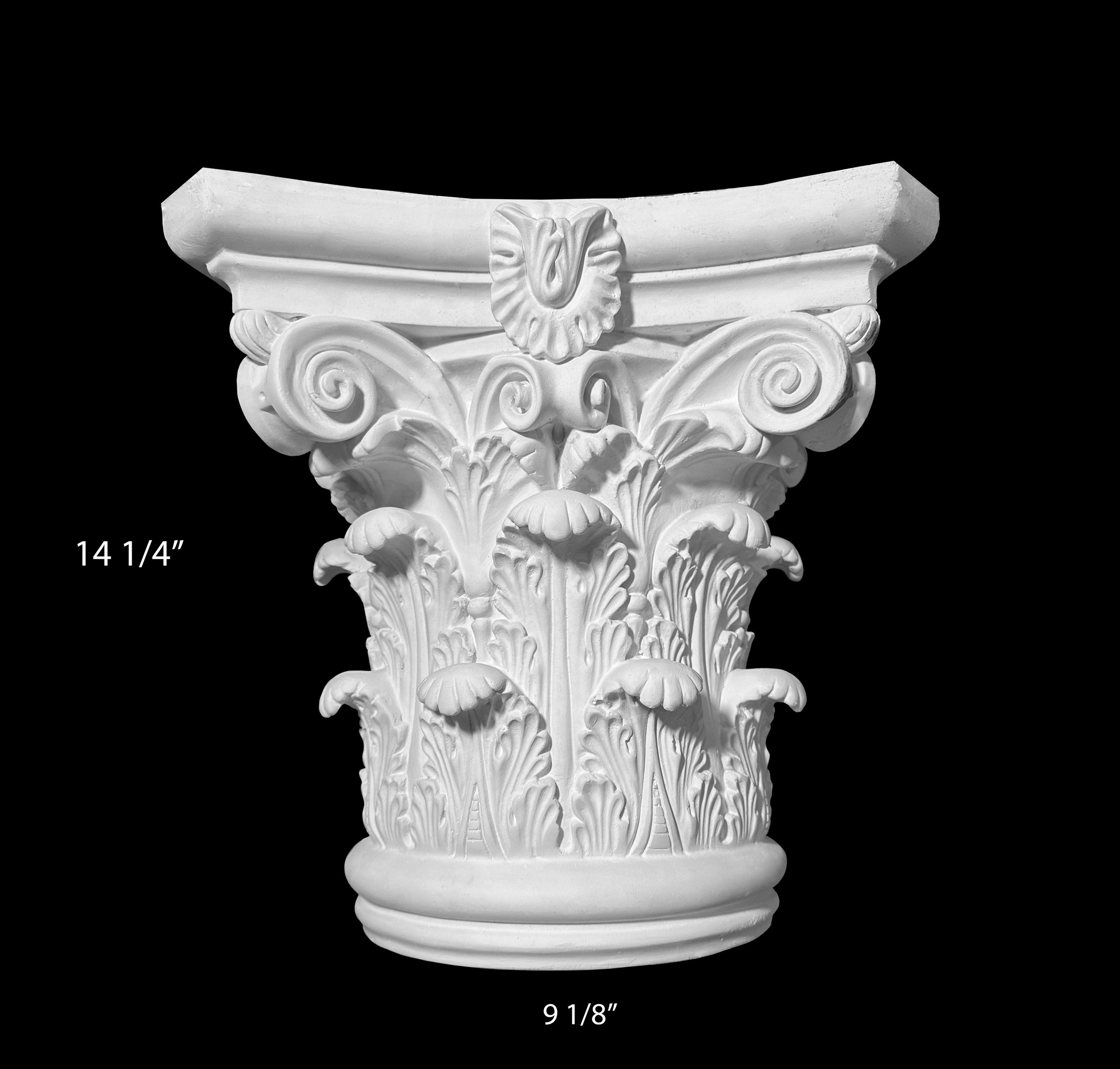 Columns. Plaster molding