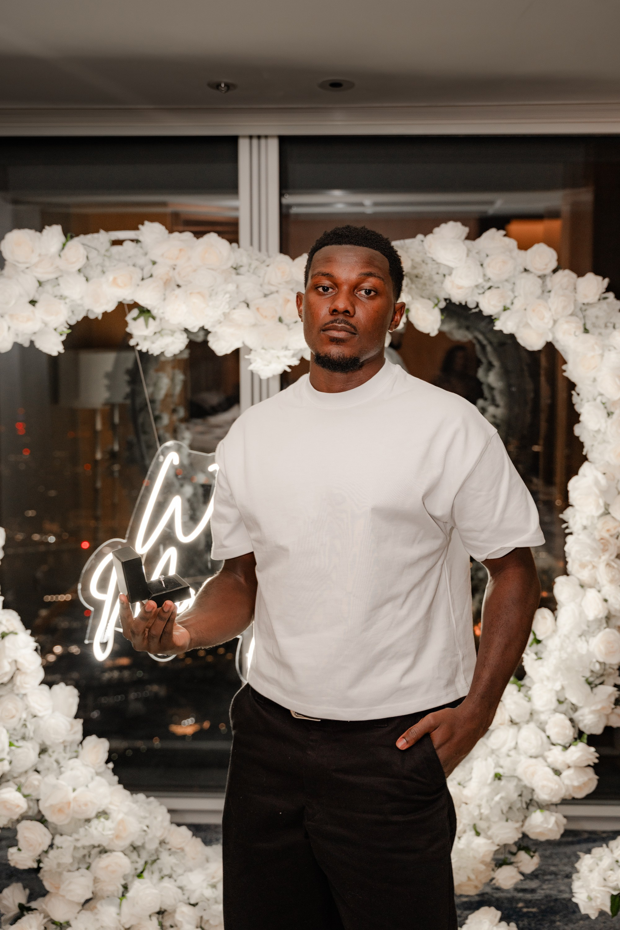 The proposal in The Shard. Tonya Kyrylenko photographer in London
