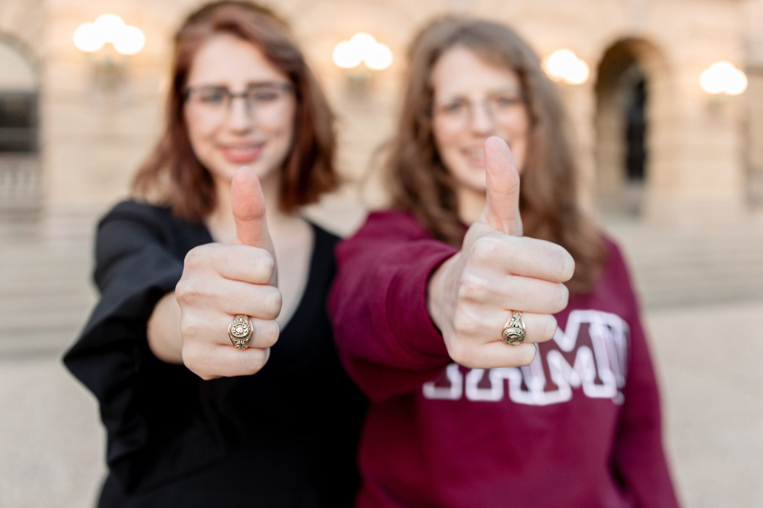 Lexie's graduation photoshoot at Texas A&M University