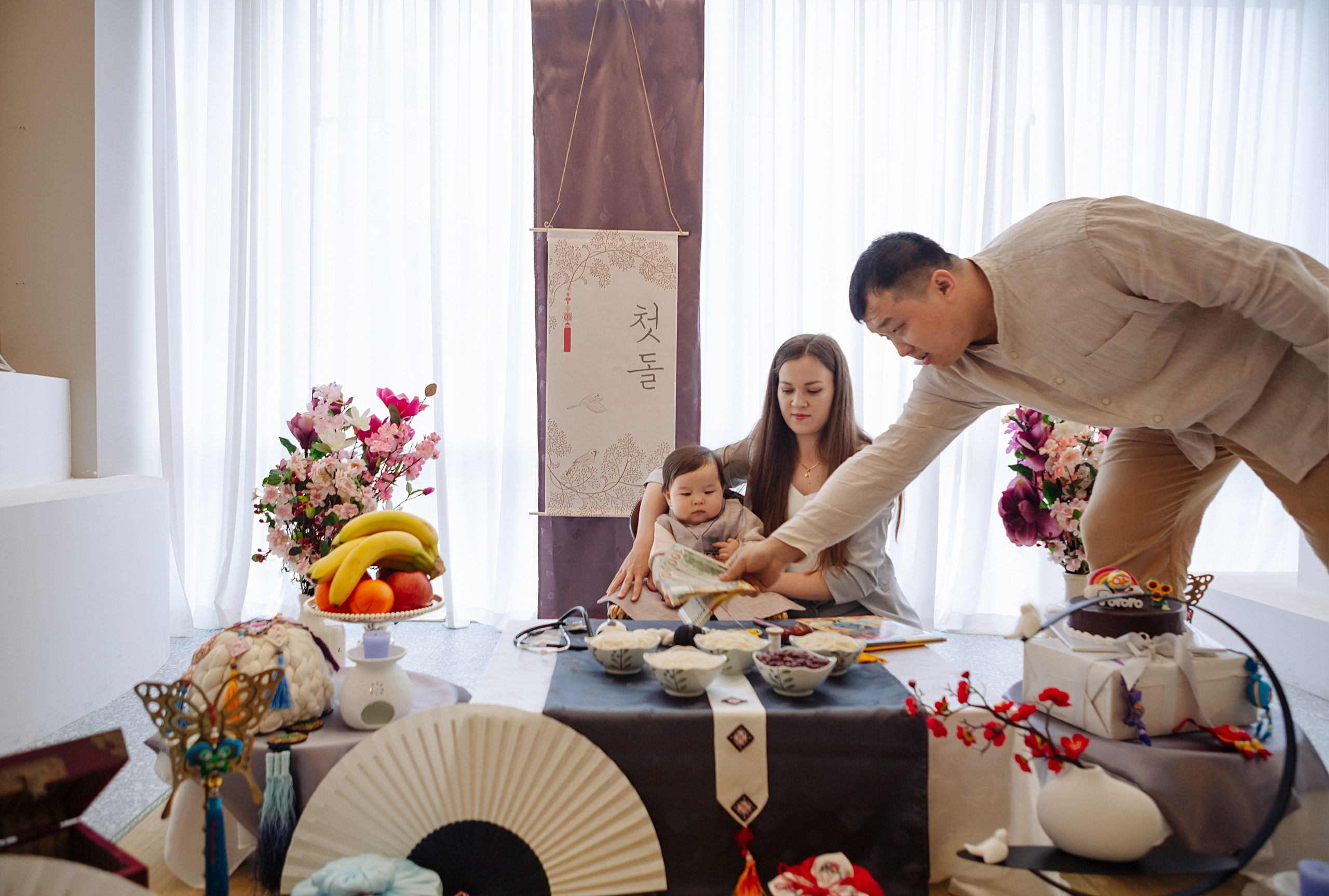 Тимофей в студии. Фотограф беременности, ньюборн и годовасиков в Корее Жанна Хан