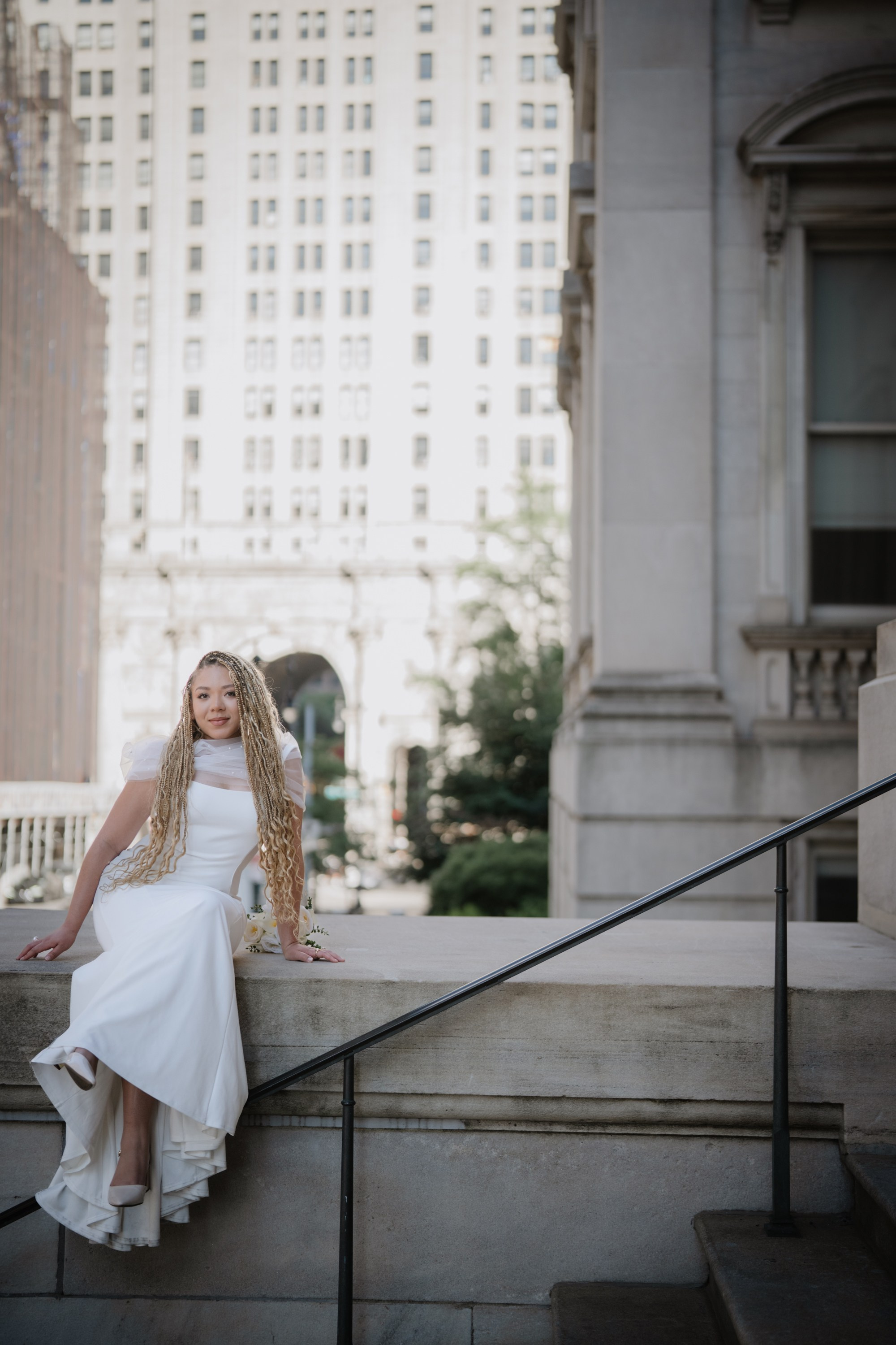 Raquel as a bride. Portrait and wedding photographer in New York