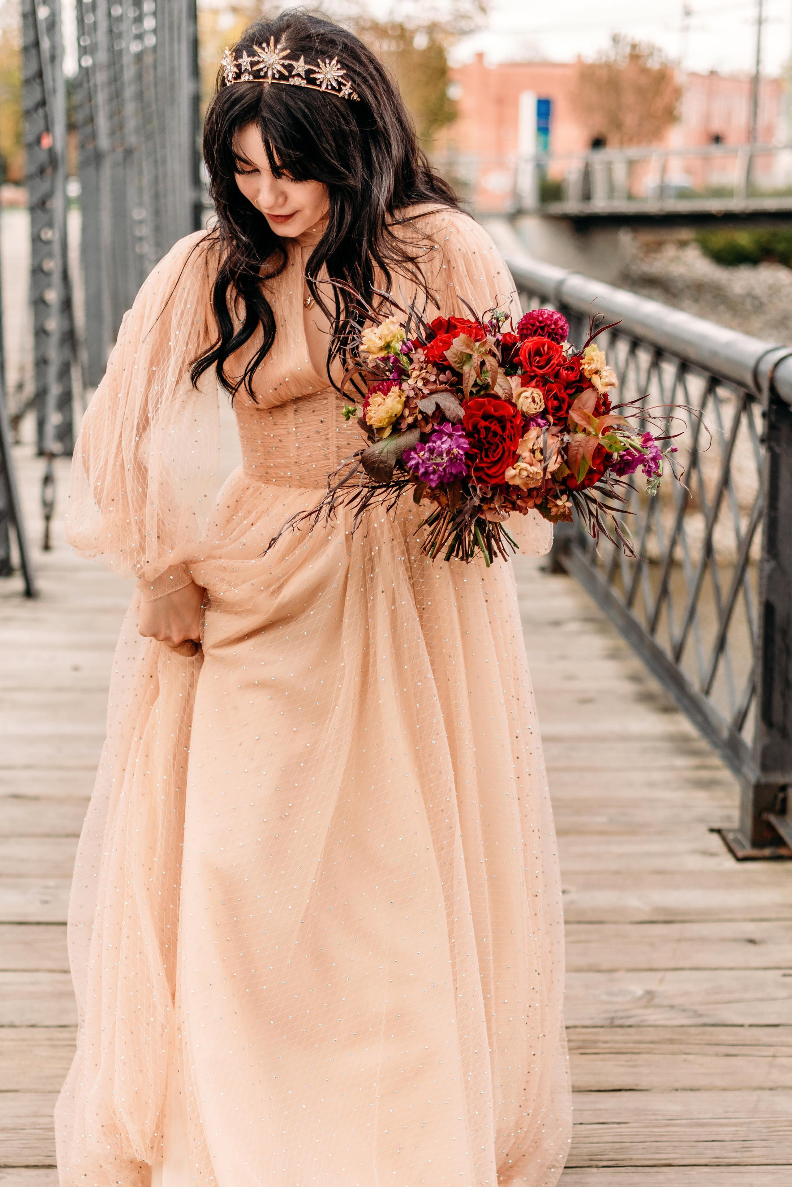 Bold & Dramatic Wedding at The Paper Mill on The Landing | Fort Wayne Wedding Photographer. Alexandria Danielle Photography | Fort Wayne & Indianapolis Wedding Photographer