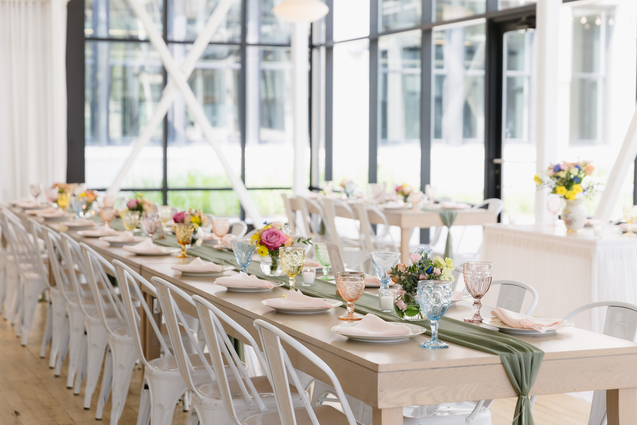 Elegant floral and wedding decor at an intimate Chicago wedding